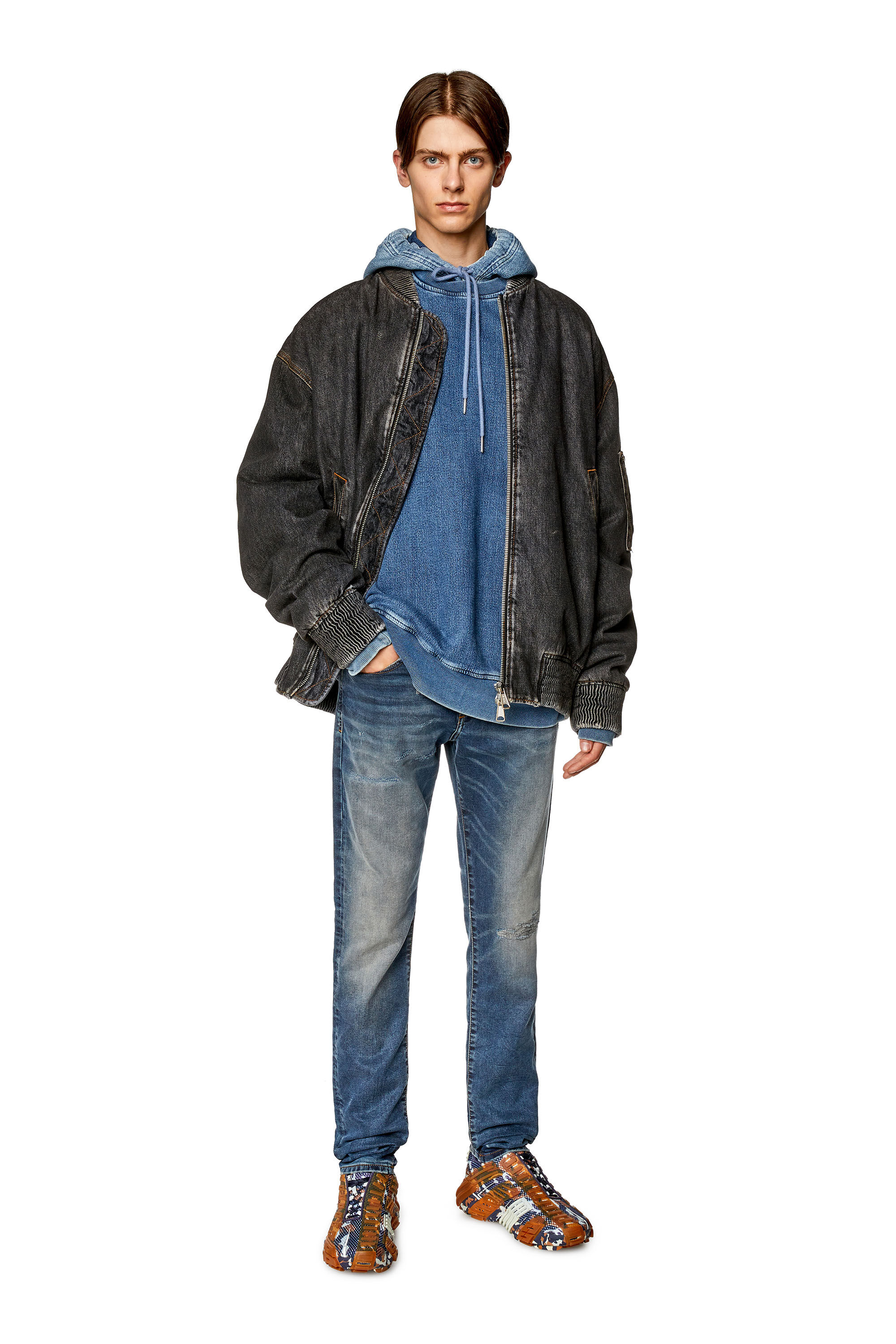 Diesel - Male's Slim 2060 D-Strukt Joggjeans® E9H98, Dark Blue - 1