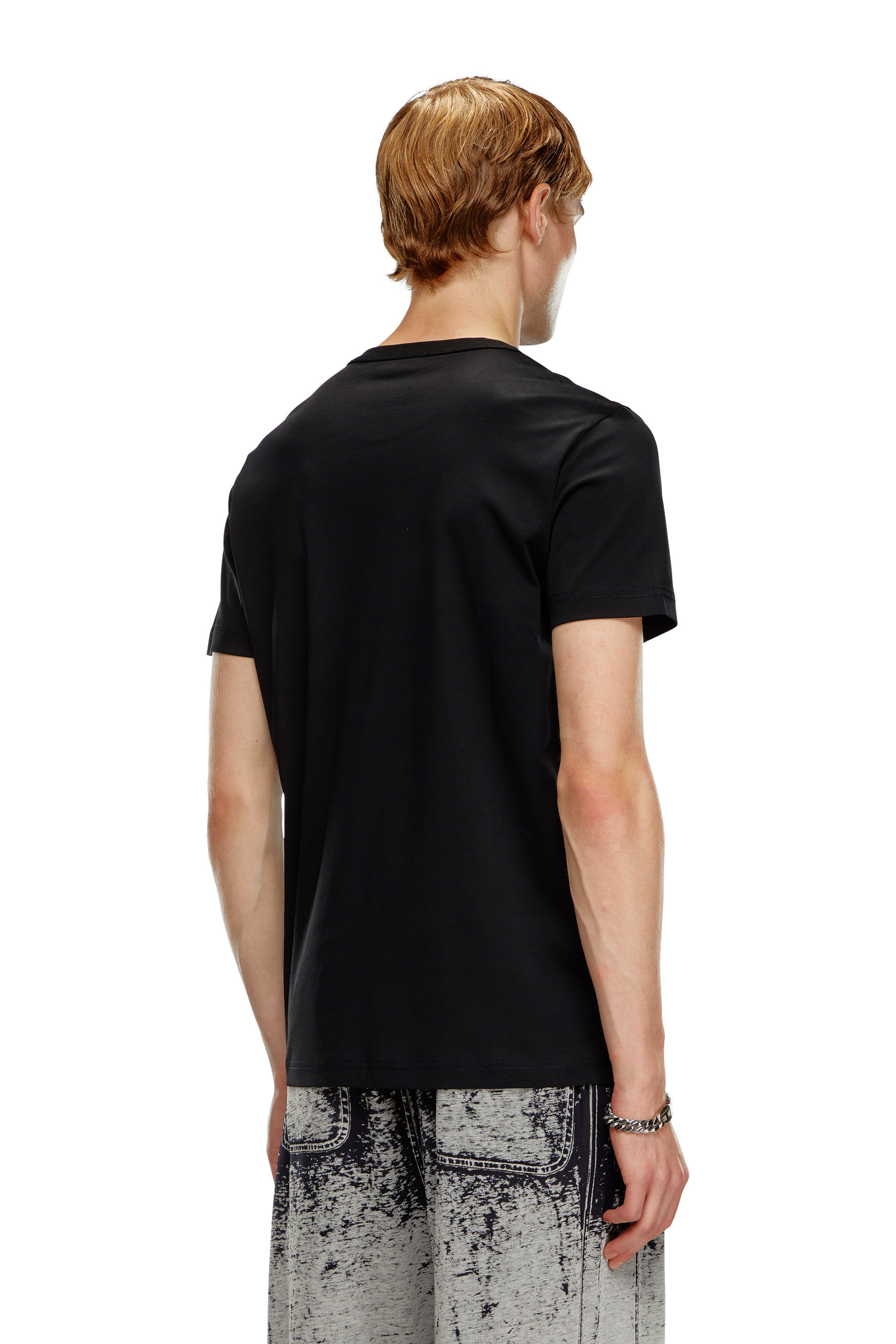 ★DIESEL★ T-MIEGOR K77 T-shirt Black A148190SKAF9XX Men's T-shirt in mercerised cotton | Black | Diesel