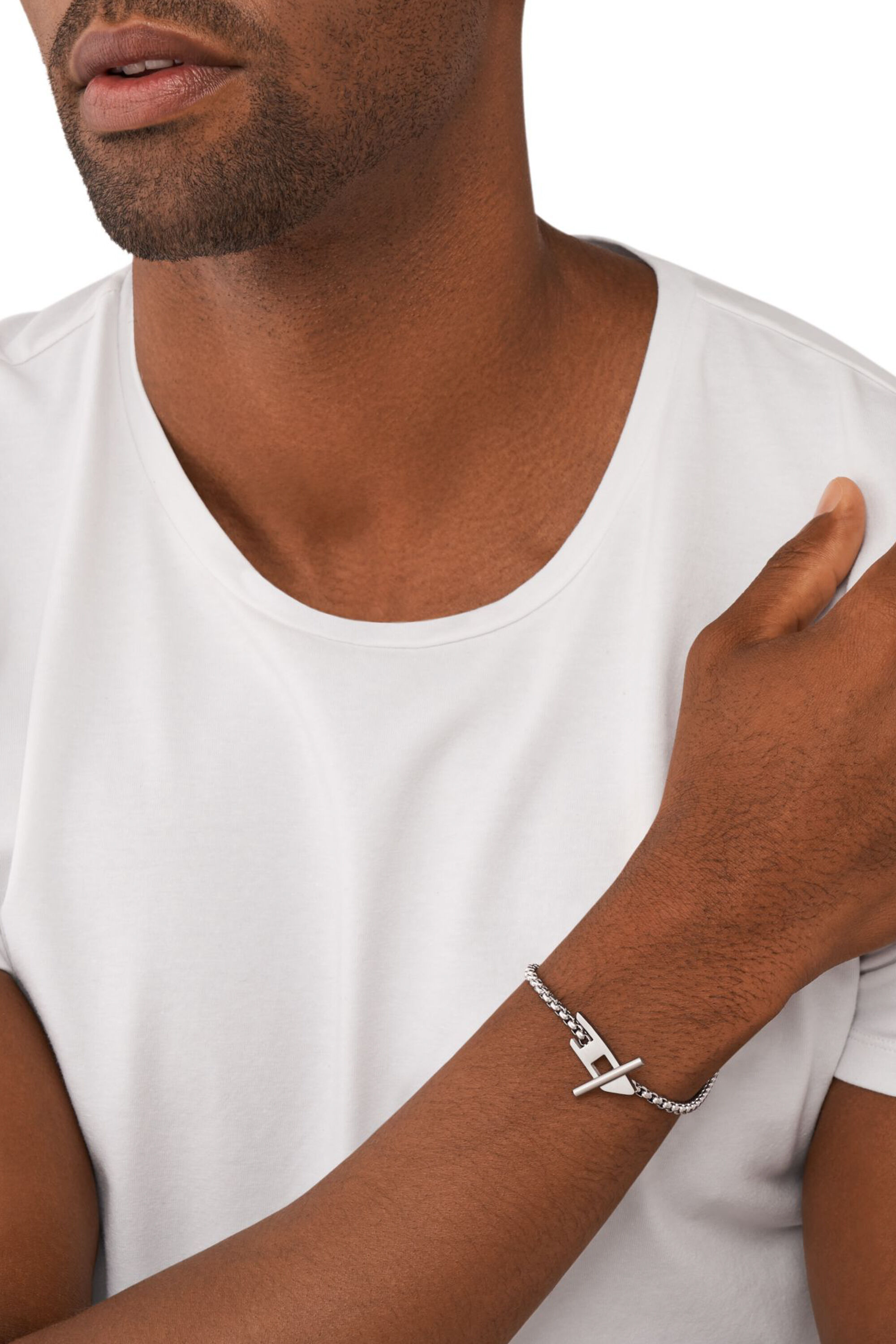 Women's Stainless steel chain bracelet | Silver | Diesel