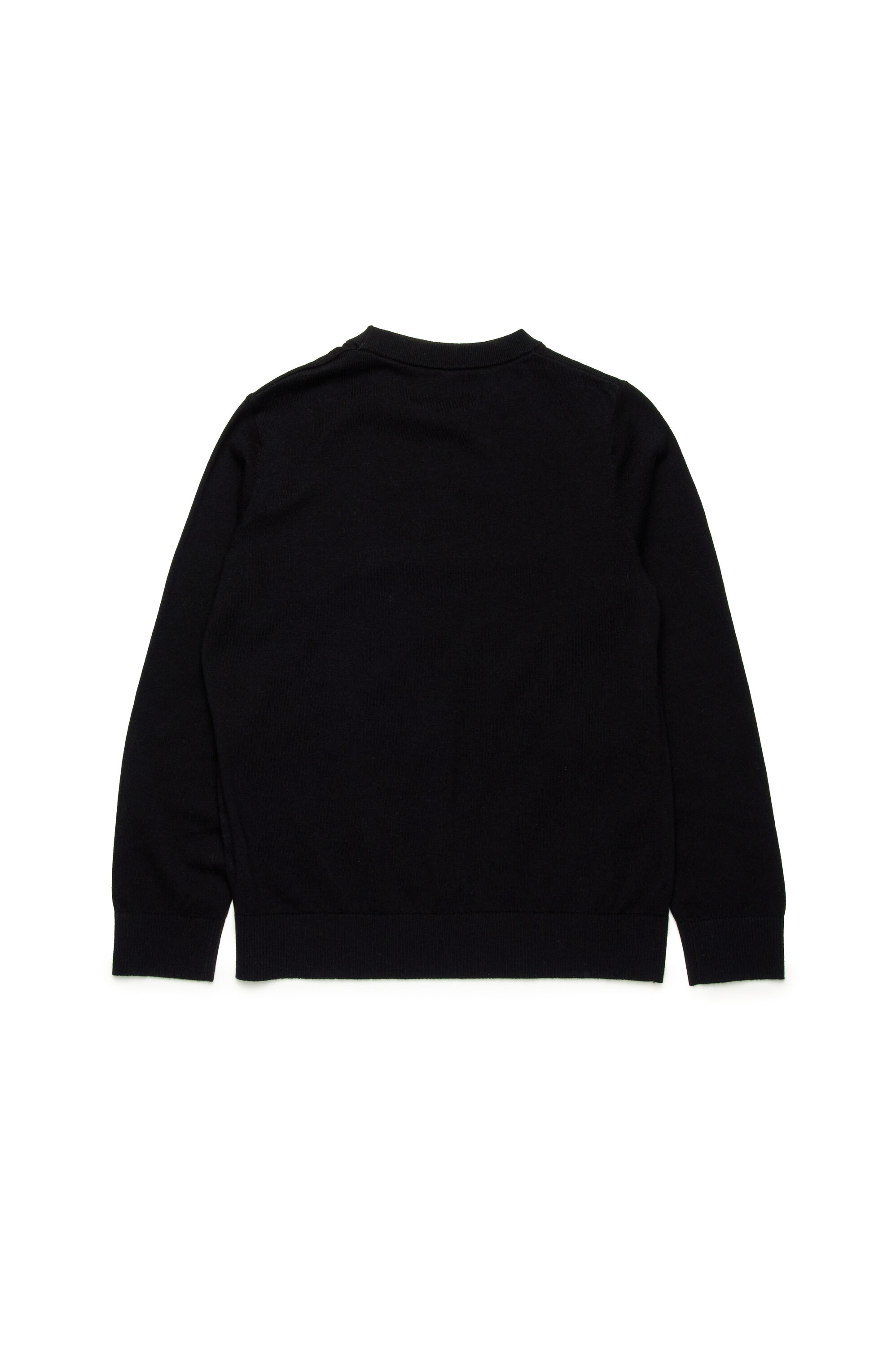 Diesel - KVIERI, Male's Cotton jumper with Oval D embroidery in Black - 2