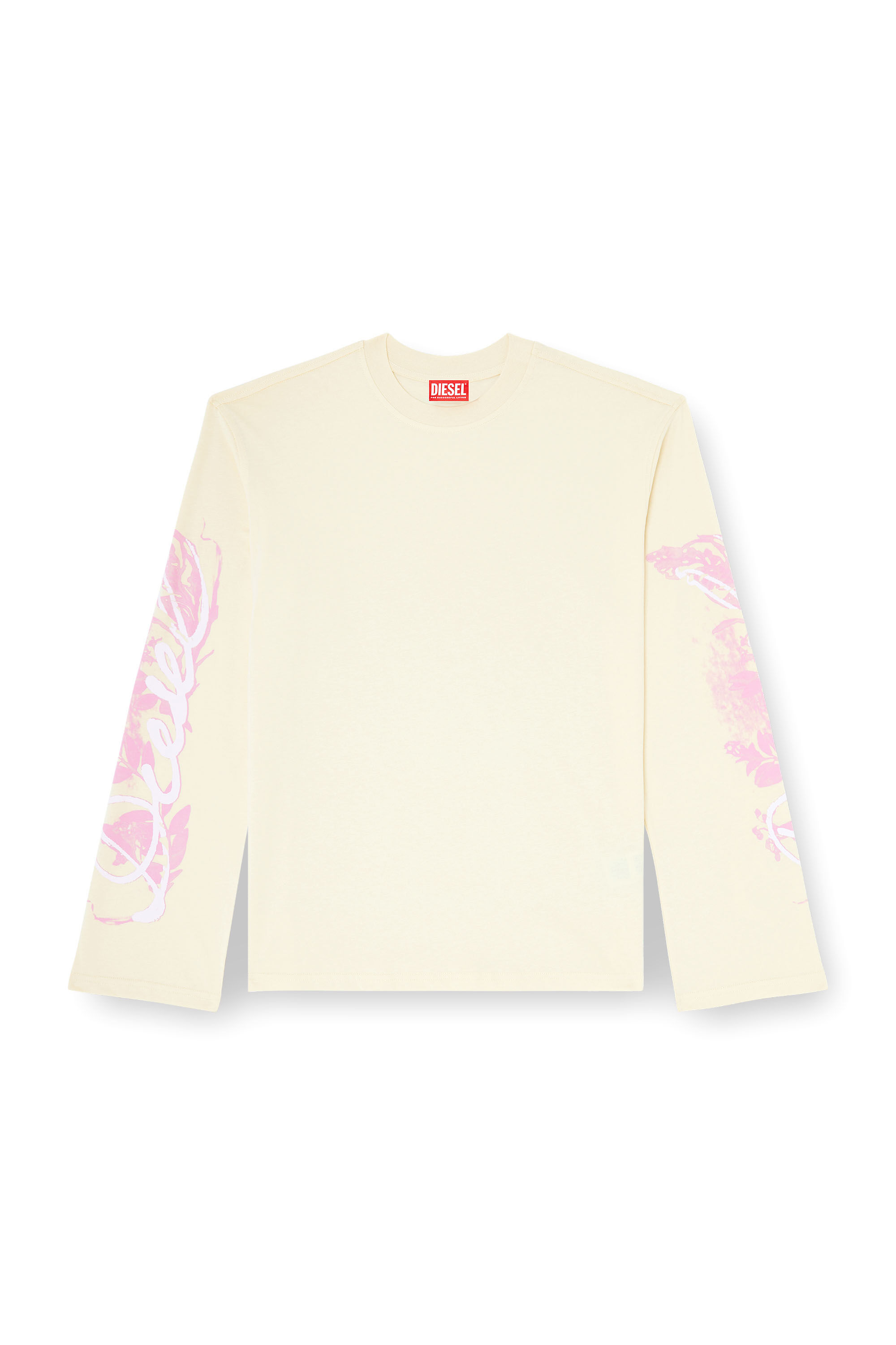 Women's Long-sleeve T-shirt with graphic prints and crystals