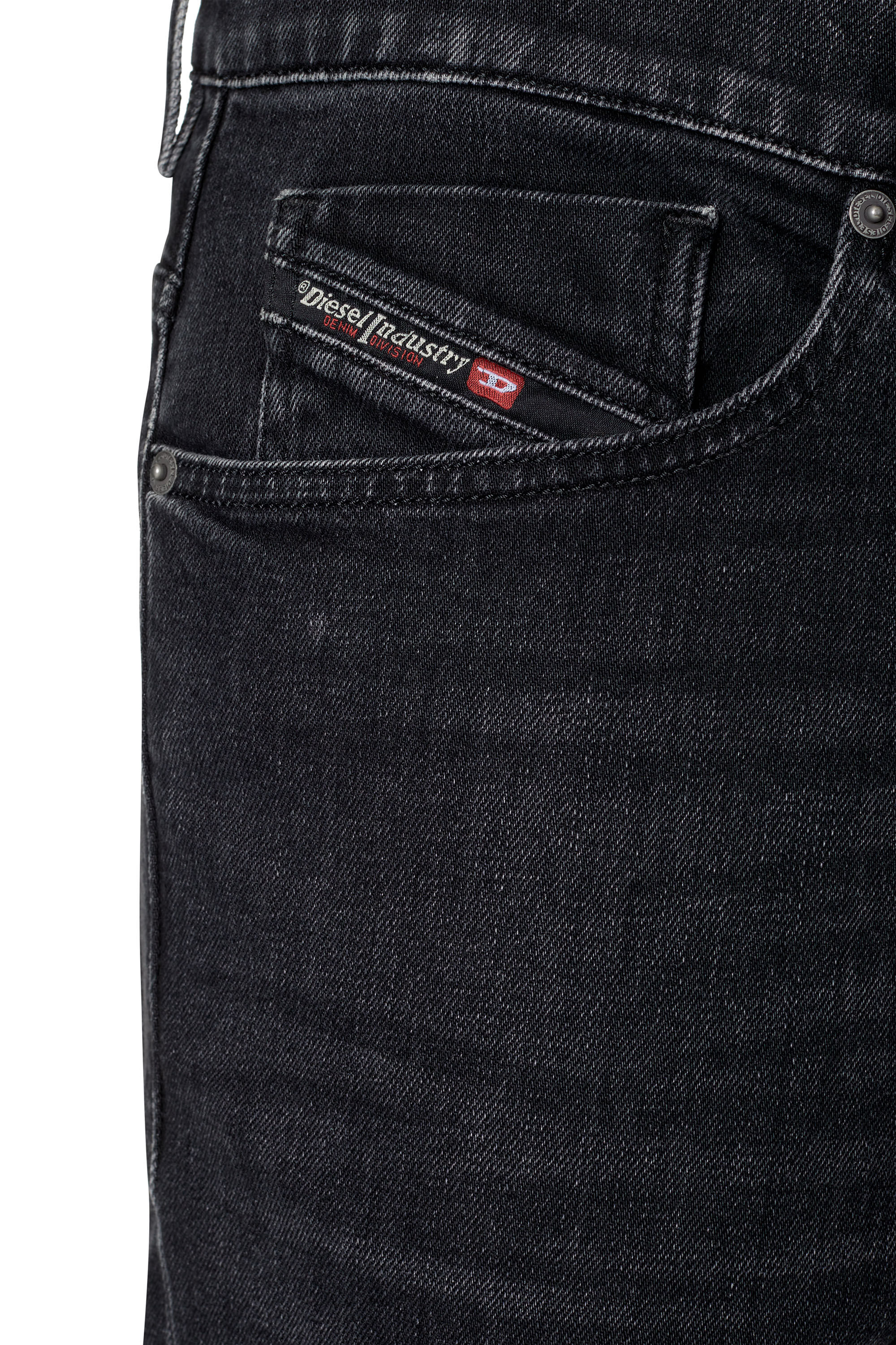 Diesel - Regular Jeans 2005 D-Fining 09B83 Homme, Noir/Gris foncé - Image 6