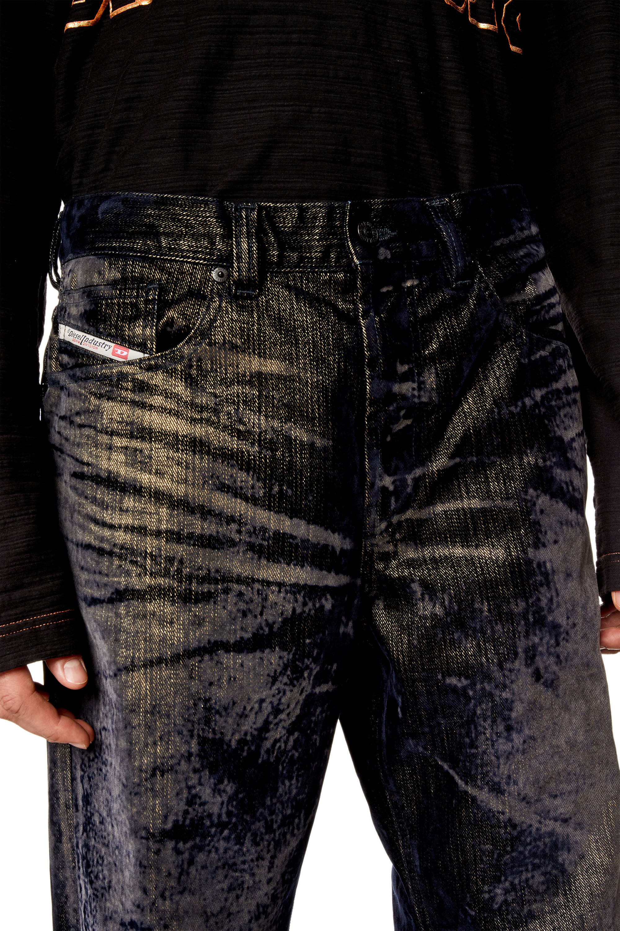 Diesel - Regular Jeans 2010 D-Macs 09I49 Homme, Noir/Gris foncé - Image 5