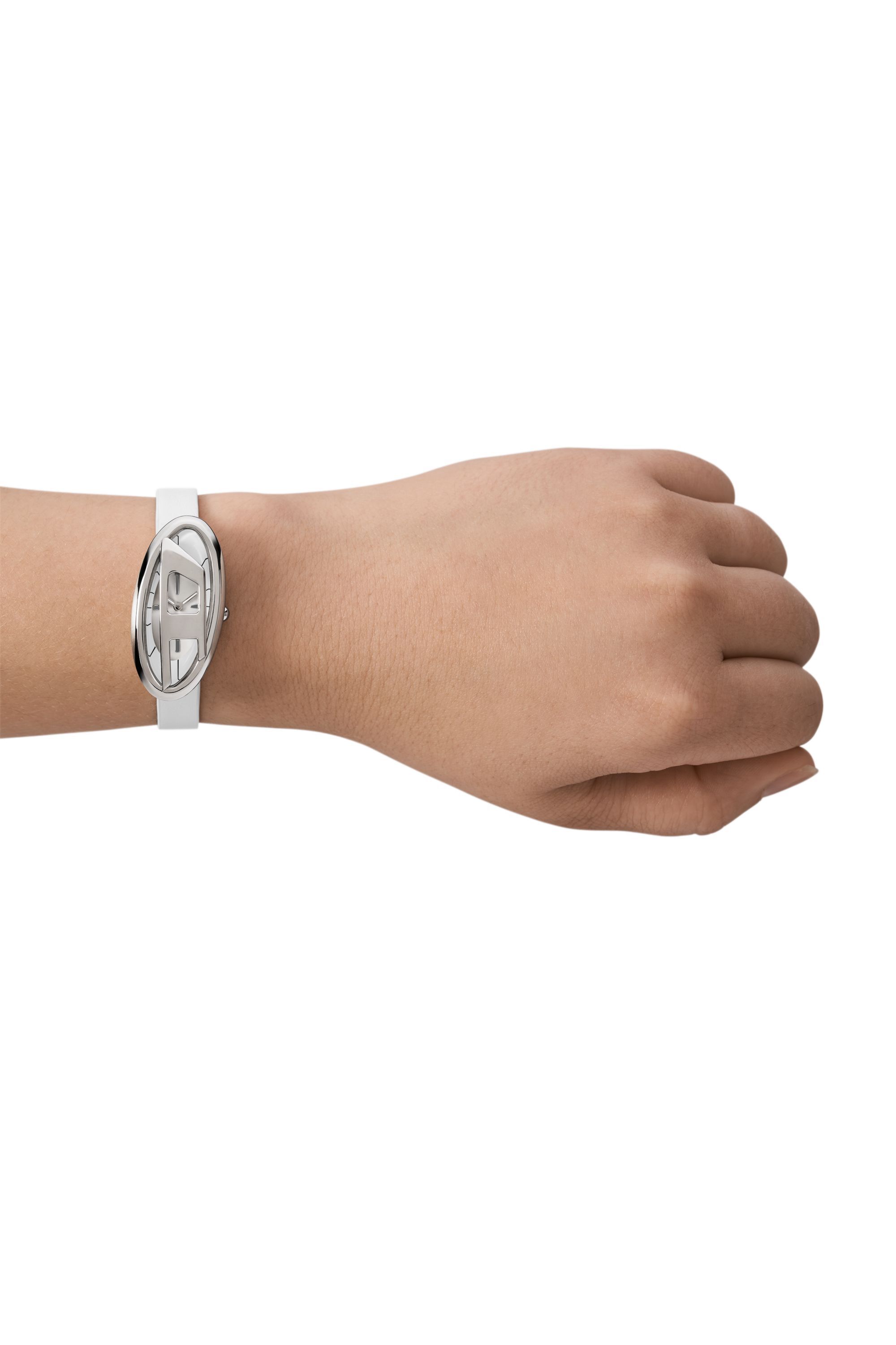 Women's D-Era Two-Hand White Leather Watch | White | Diesel
