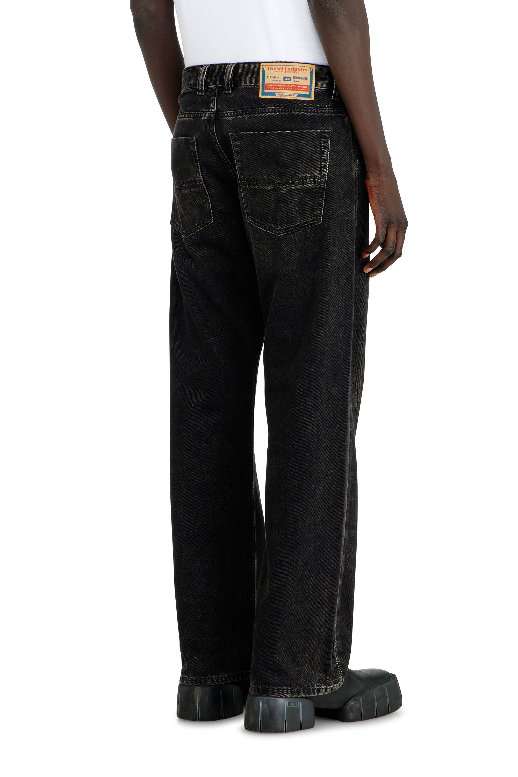 Men's Relaxed Jeans | Black/Dark grey | Diesel 1980 D-Eeper