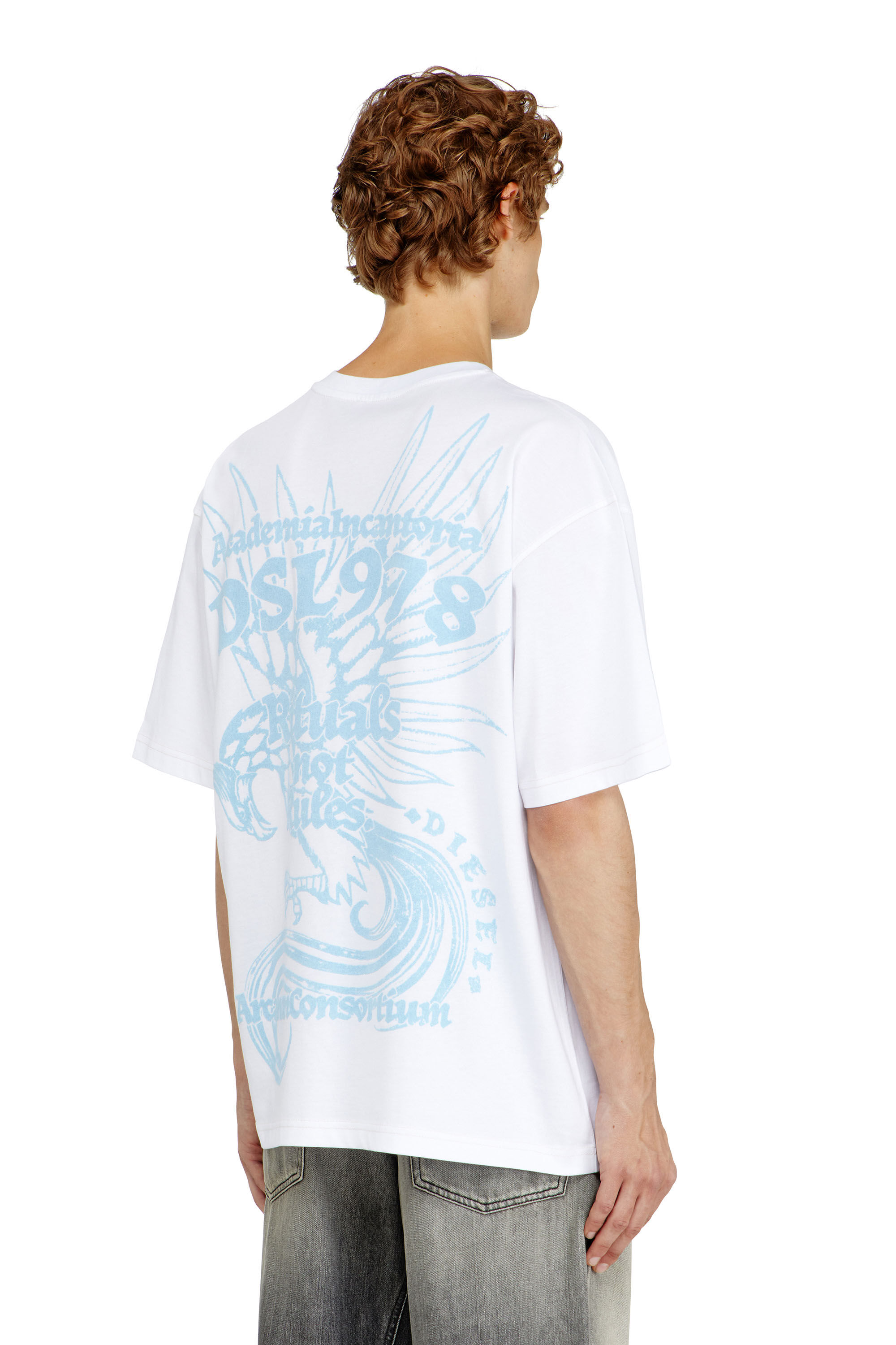 Diesel - T-BOXT-AA11, Man's Jersey T-shirt with flocked print in null - 3