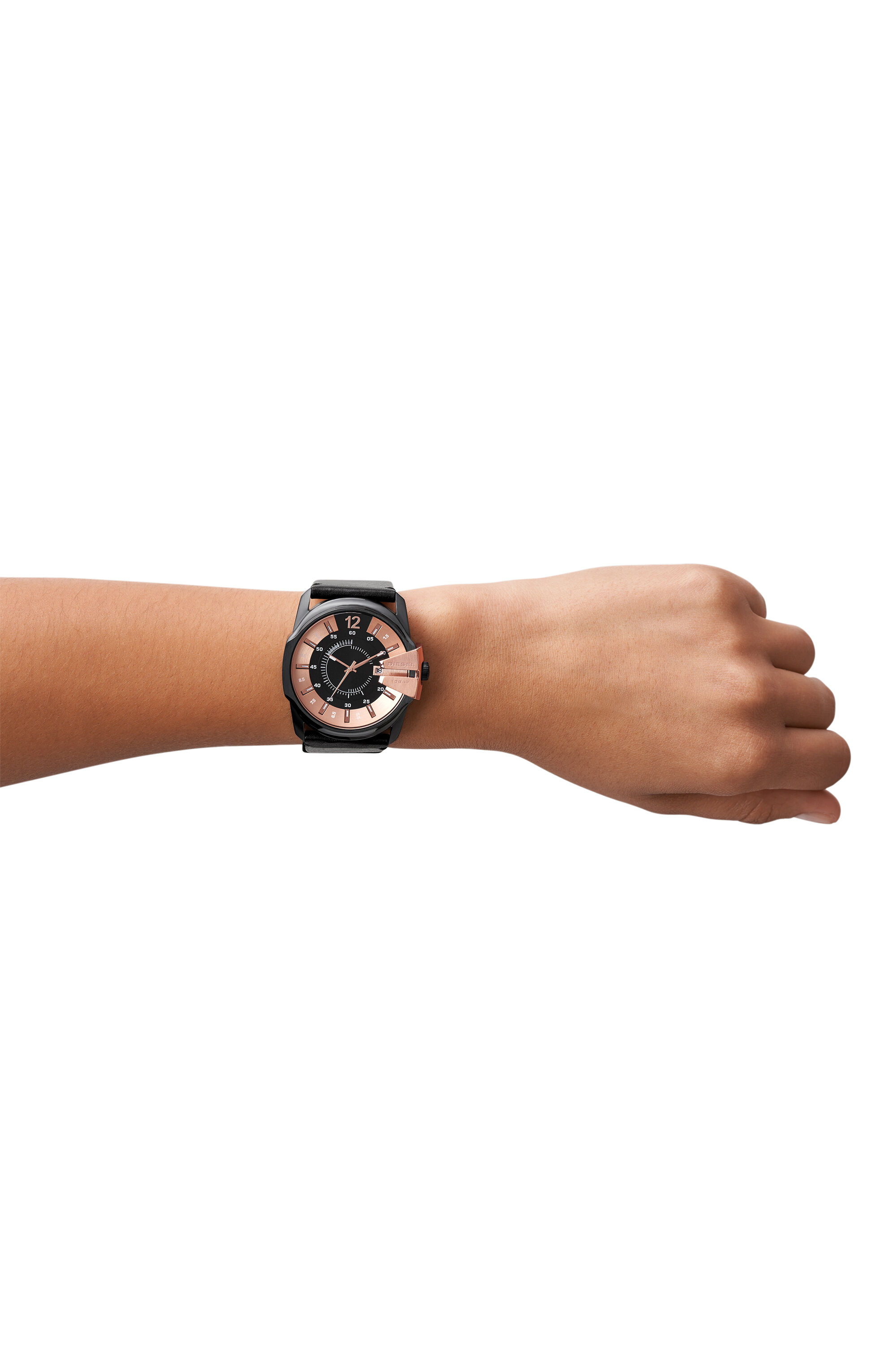 Diesel - DZ1977, Female's Master Chief Leather Watch Set in Black/Pink - 5