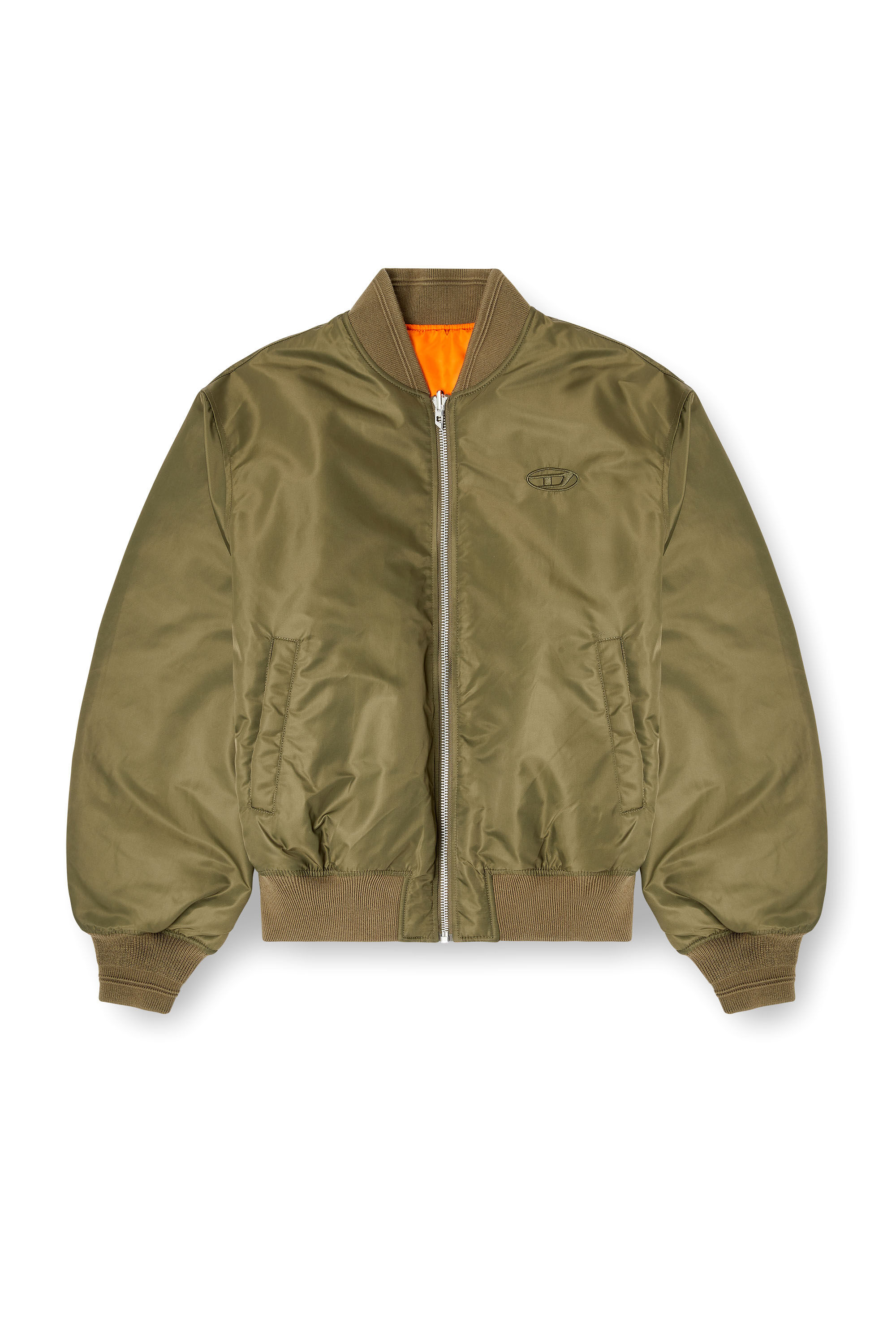 ジャケット・アウター Diesel Coated Flight Bomber Jacket Men's Bomber jacket in used-effect coated denim | Blue | Diesel