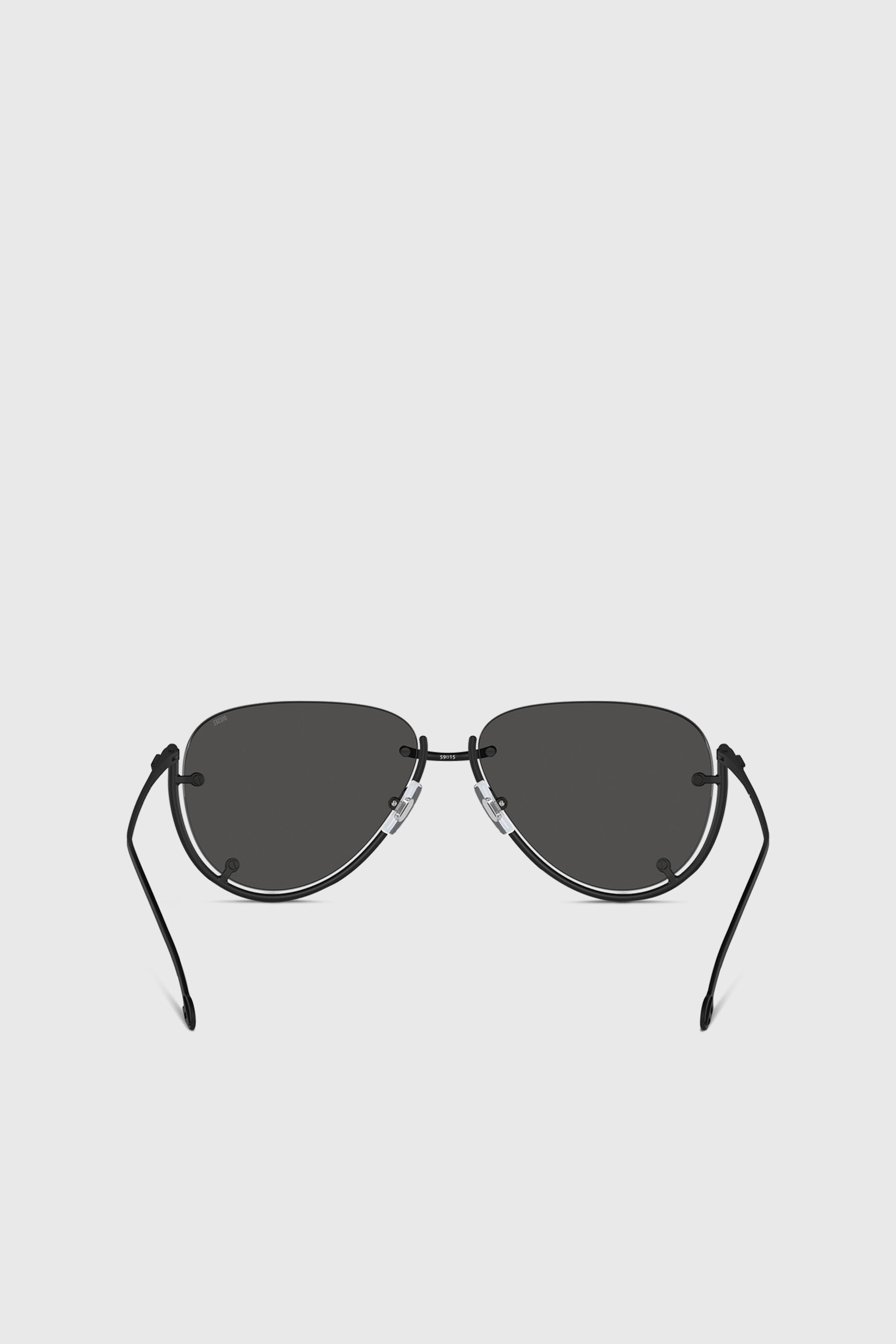 Diesel - 0DL1003, Unisex's Pilot model sunglasses in Black - 3