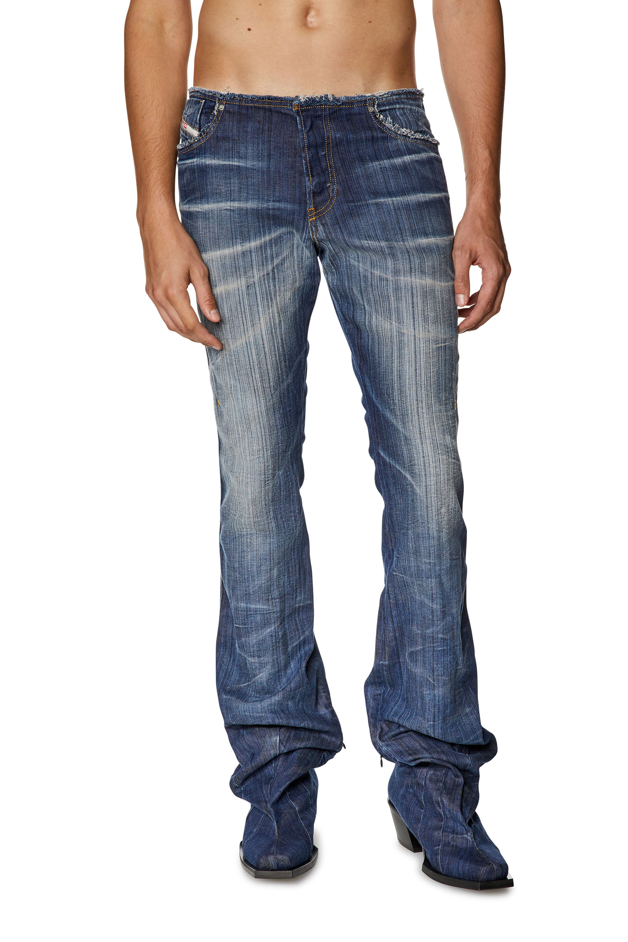 Diesel - Male's Bootcut Jeans D-Bootcutboot 09I03, Dark Blue - 3