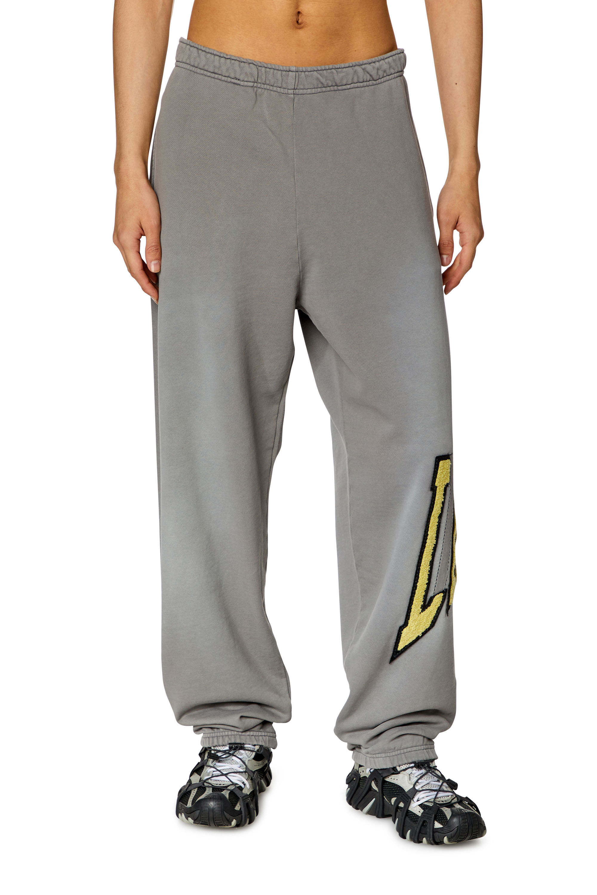 Men's College track pants with LIES patches | Grey | Diesel