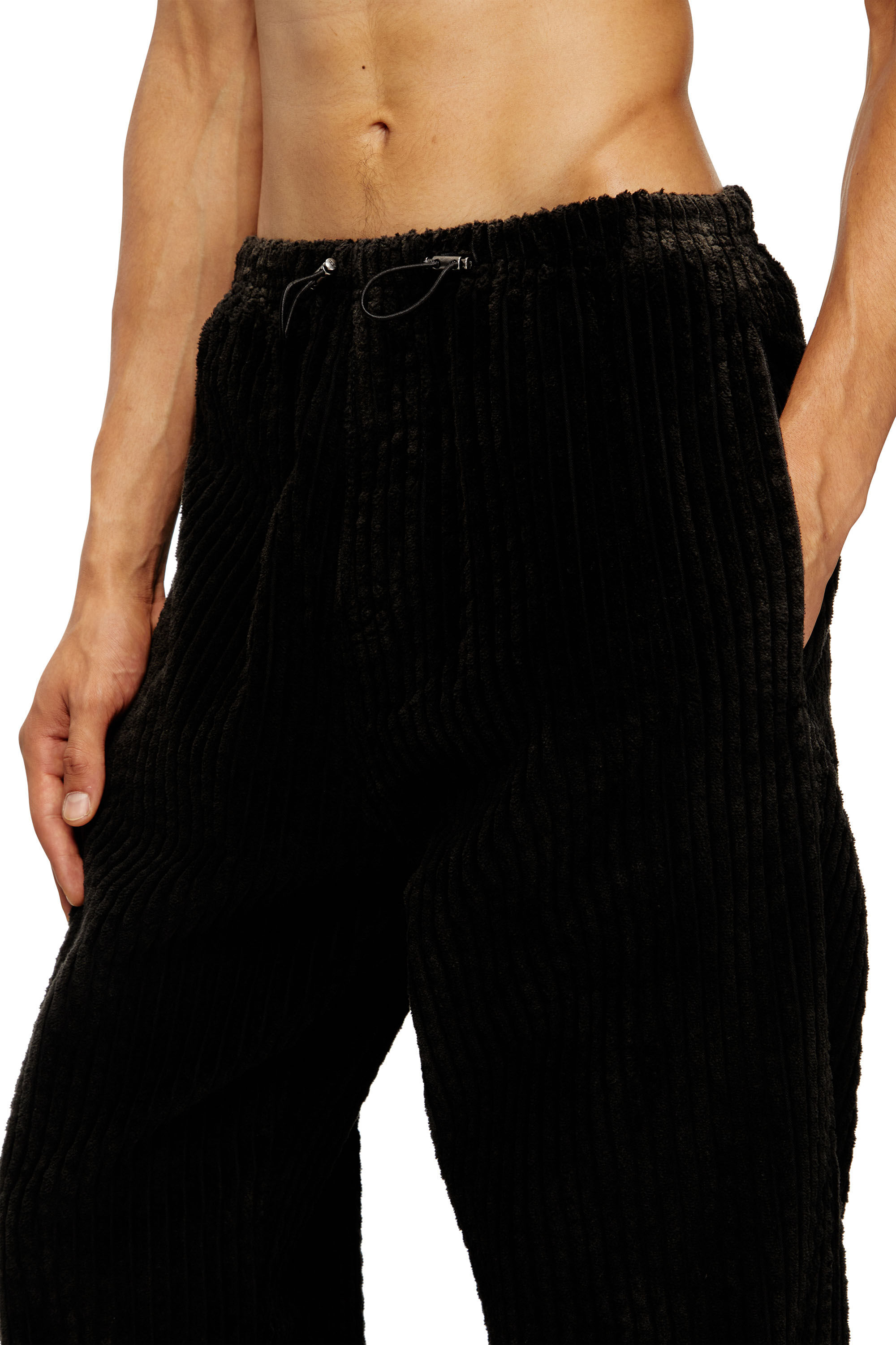 Diesel - P-MARTIAL, Pantalon en velours côtelé avec cordon de serrage Homme in Marron - 4
