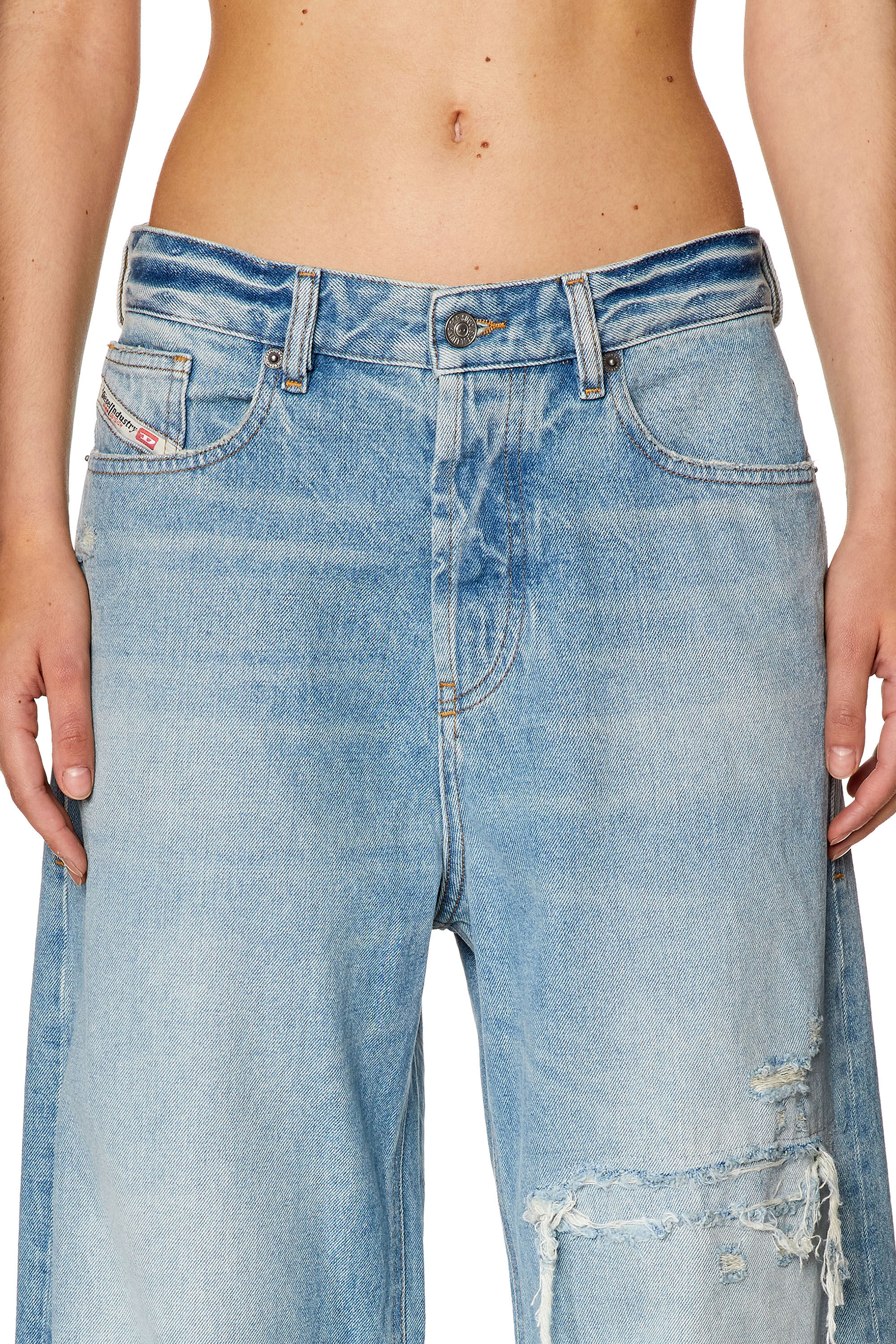 Diesel - Female's Relaxed Jeans 1996 D-Sire 09E25, Light Blue - 5