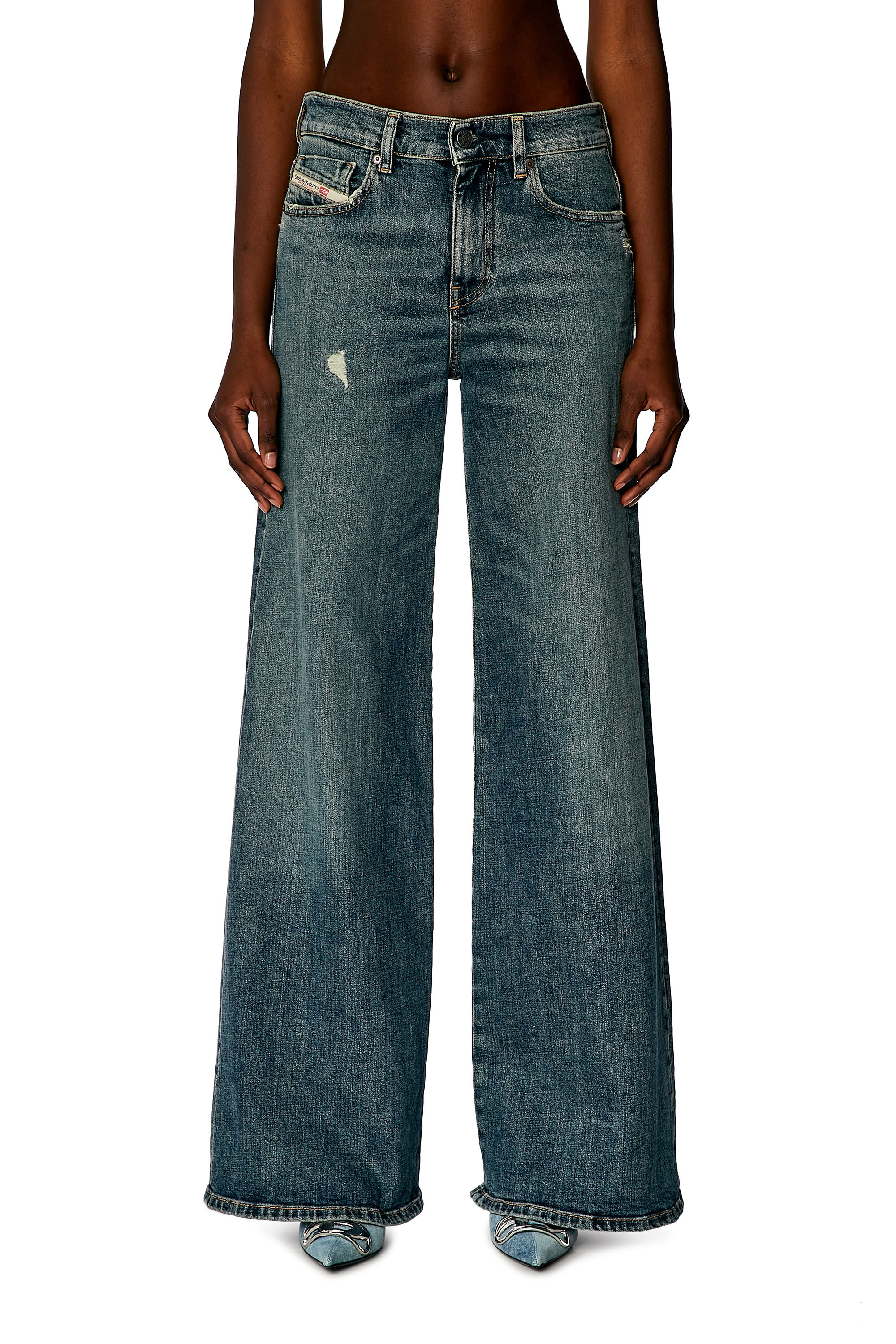 Diesel - Flare Jeans 1978 D-Akemi 0DQAC Femme, Bleu moyen - Image 3