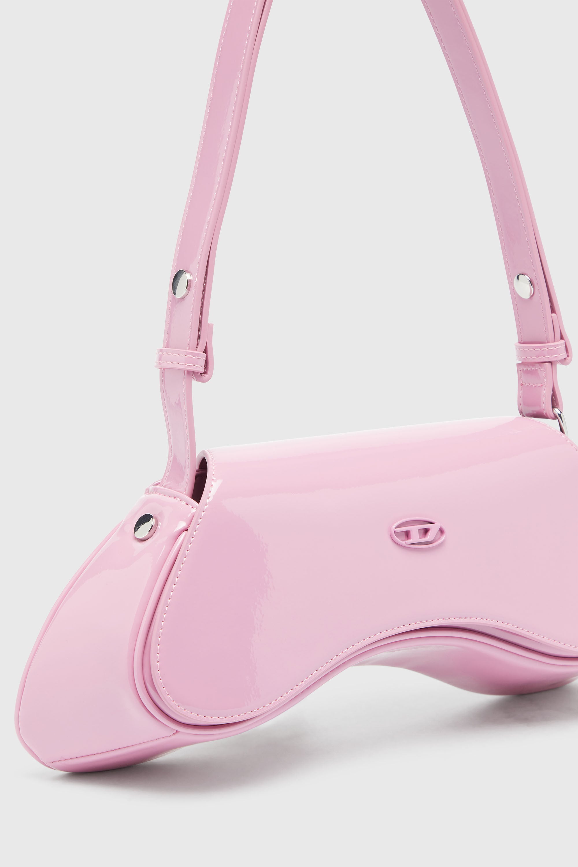 Diesel - PLAY CROSSBODY, Play-Bandolera brillante Mujer in Rosa - 5