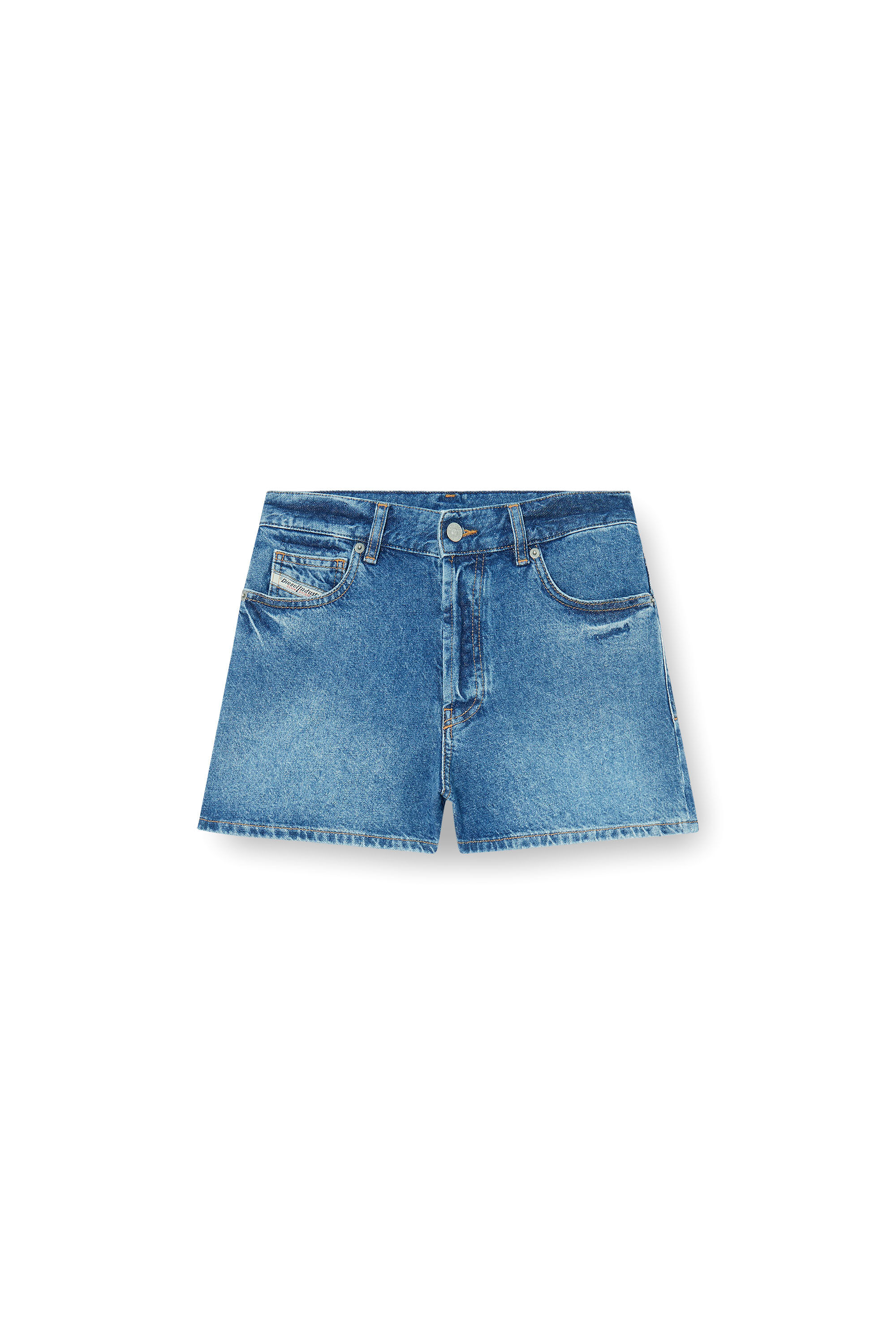 Women's Shorts in worn-in denim | Blue | Diesel {{Country}}