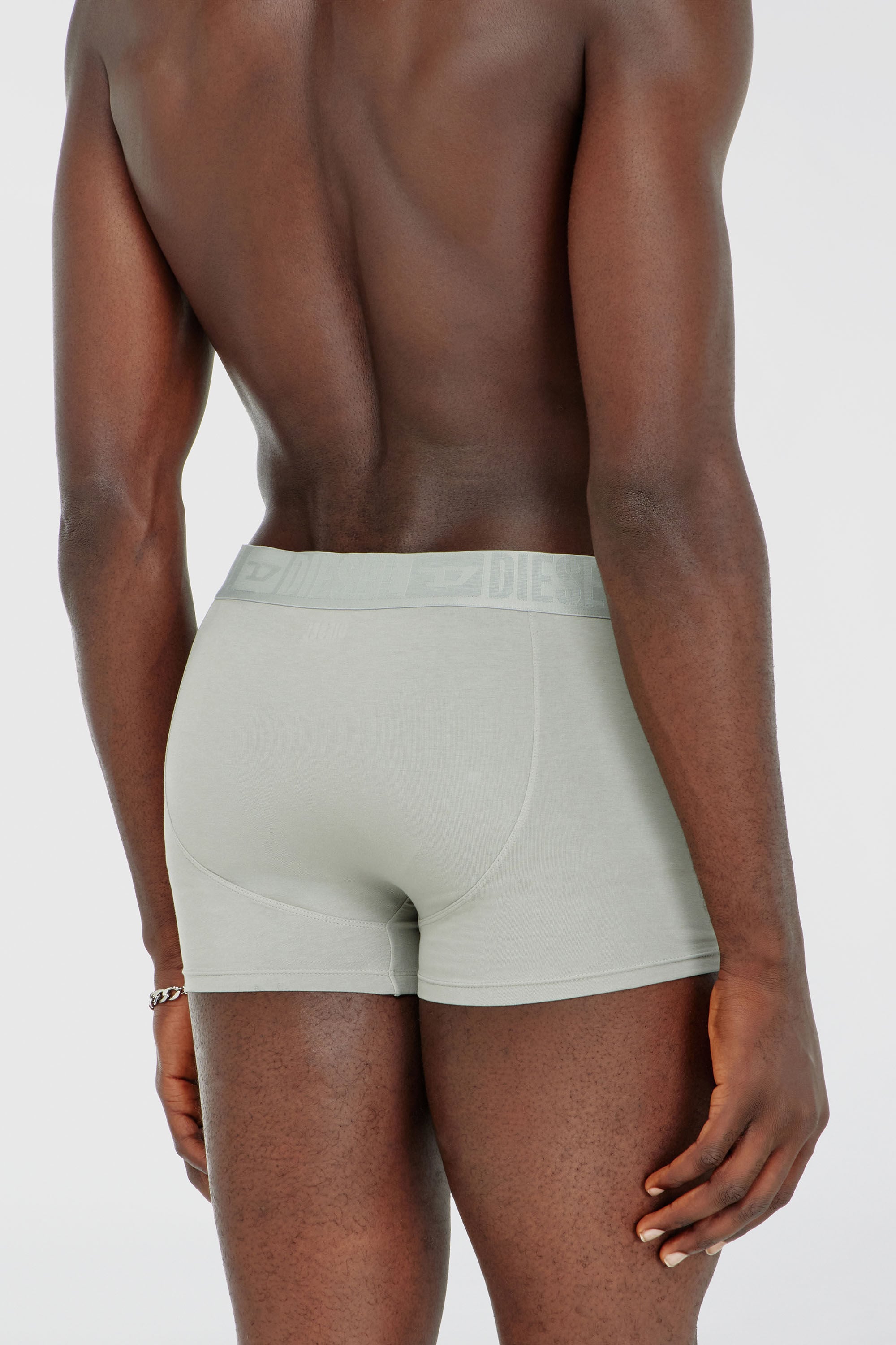 Diesel - MIKE-D-CORE-3PACK, Man's Three-pack of stretch cotton boxer briefs with tonal waistband in Gray/Black - 3