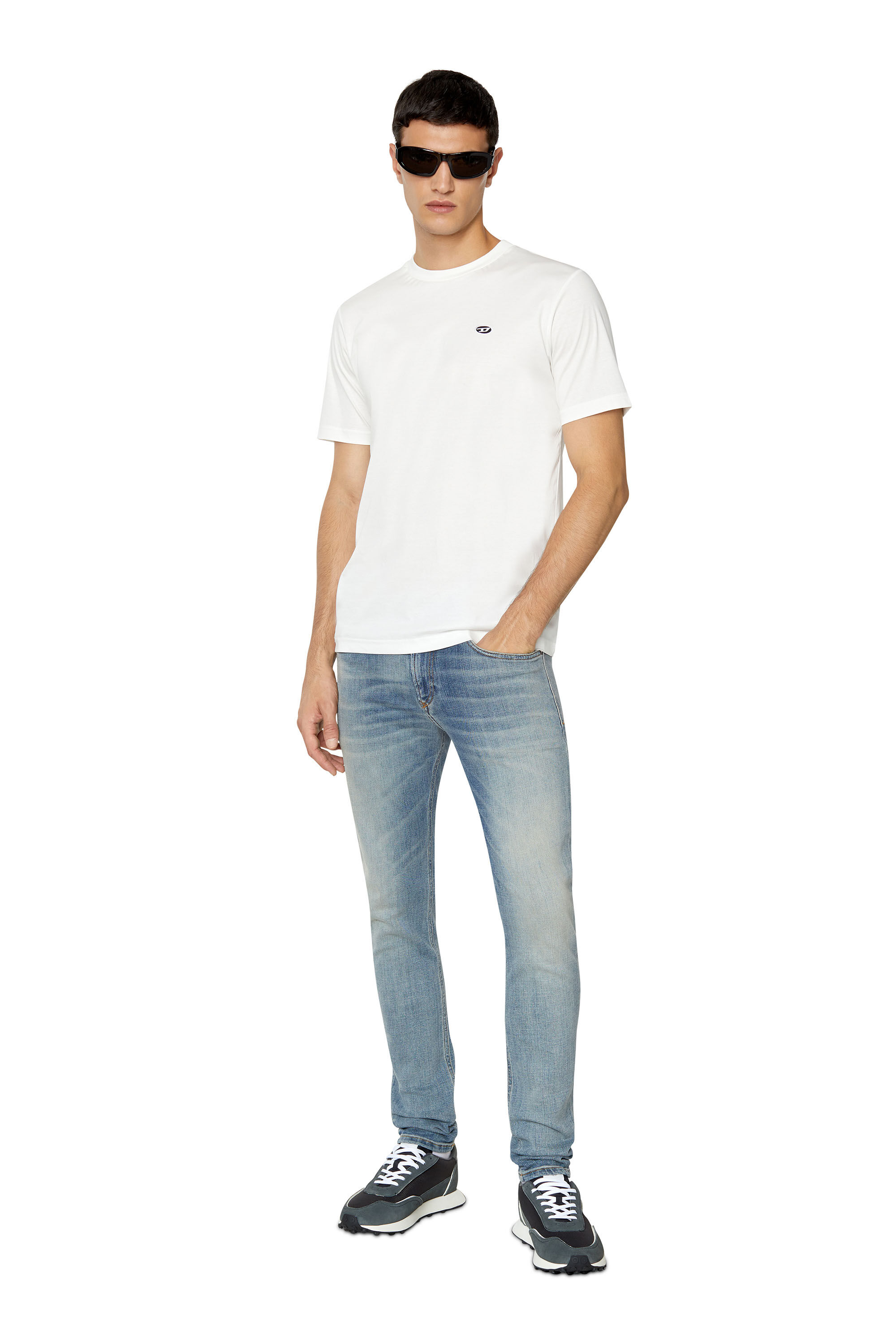 Diesel - S-RACER LC, Male's S-Racer Lc - Mesh sneakers with D logo in Dark Blue - 8