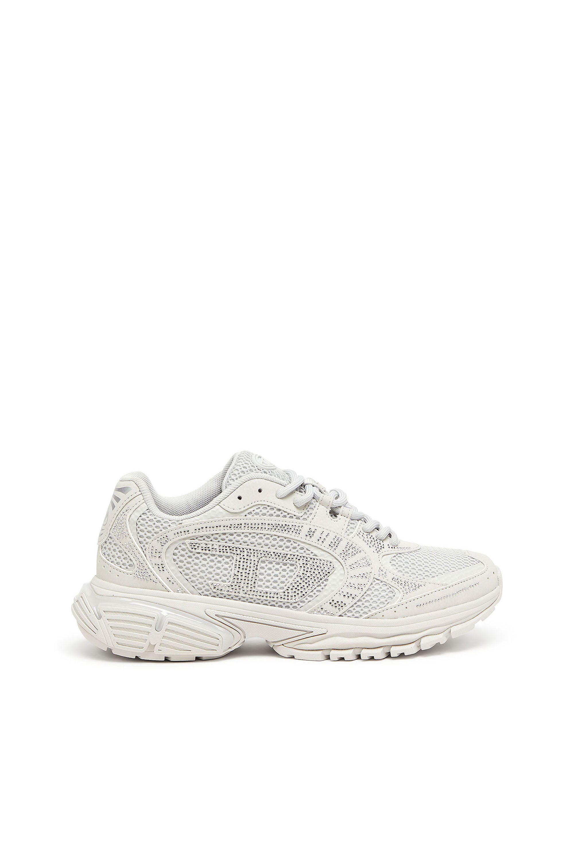 Diesel - S-PRO-V-DENSE LOW W, Female's S-Pro-V-Dense - Mesh sneakers with crystals in White - 1