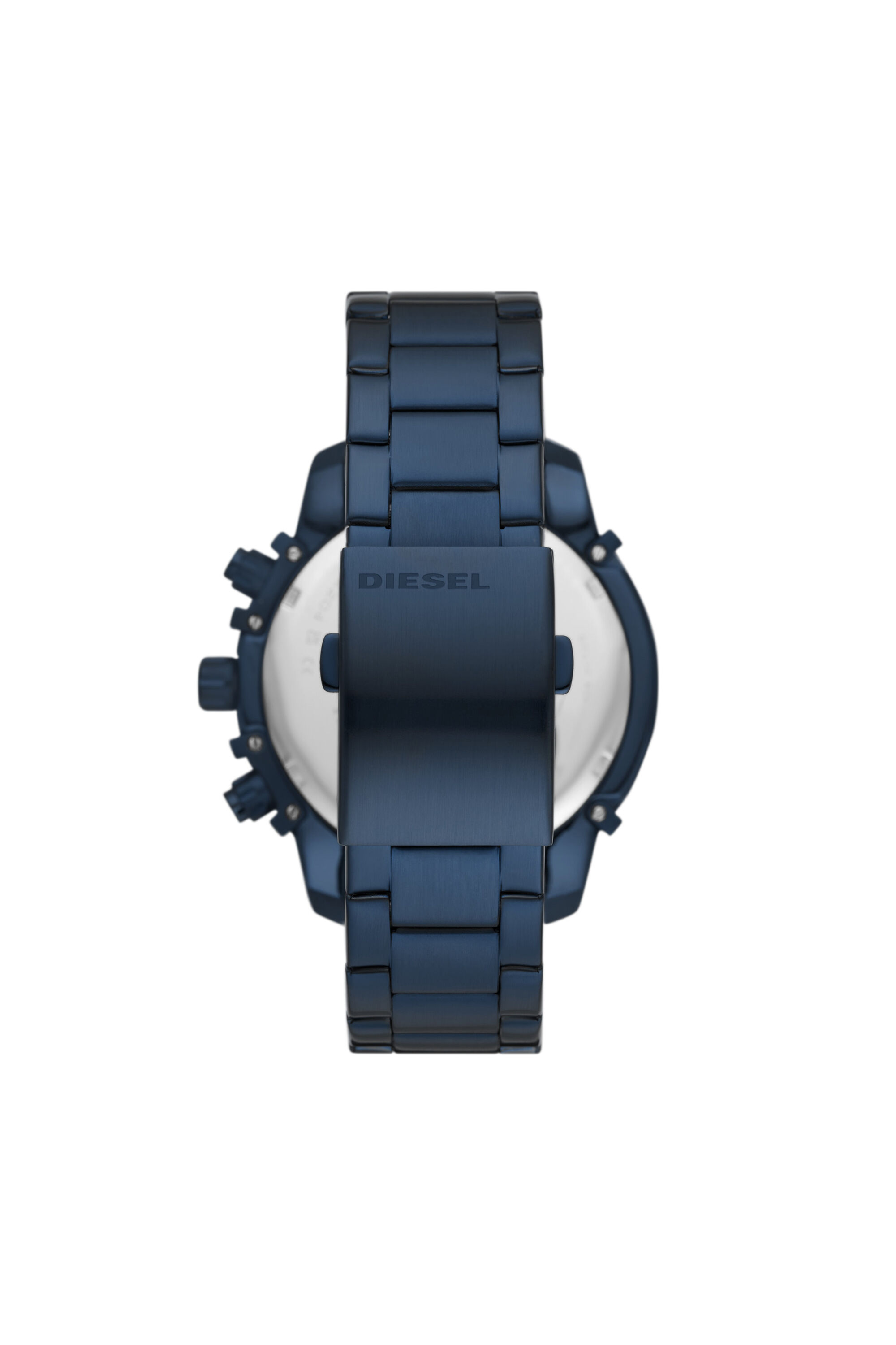 Diesel - DZ4596, Male's Griffed chronograph blue-tone stainless steel watch in Blue - 2