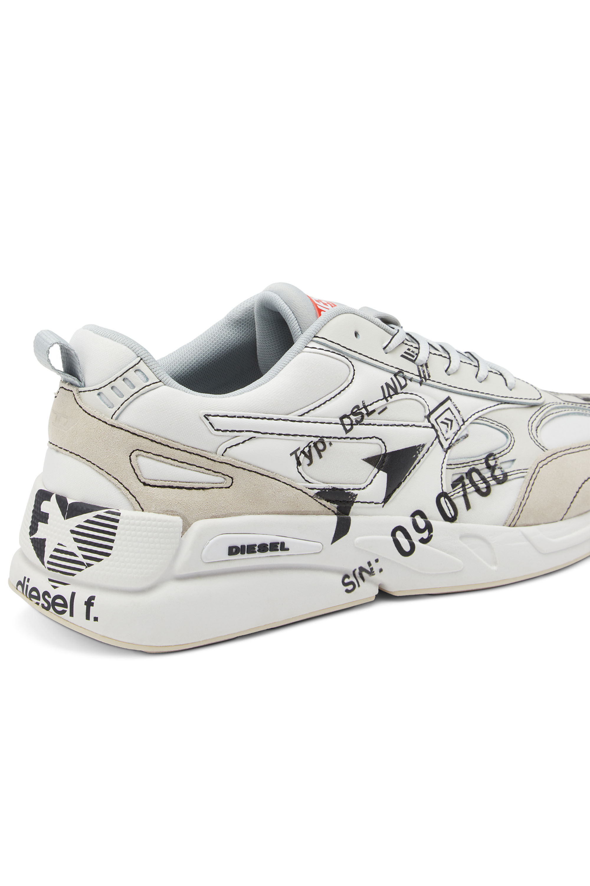 Diesel - S-SERENDIPITY SPORT, Male's S-Serendipity Sport - Sneakers with graphic logo prints in White - 7
