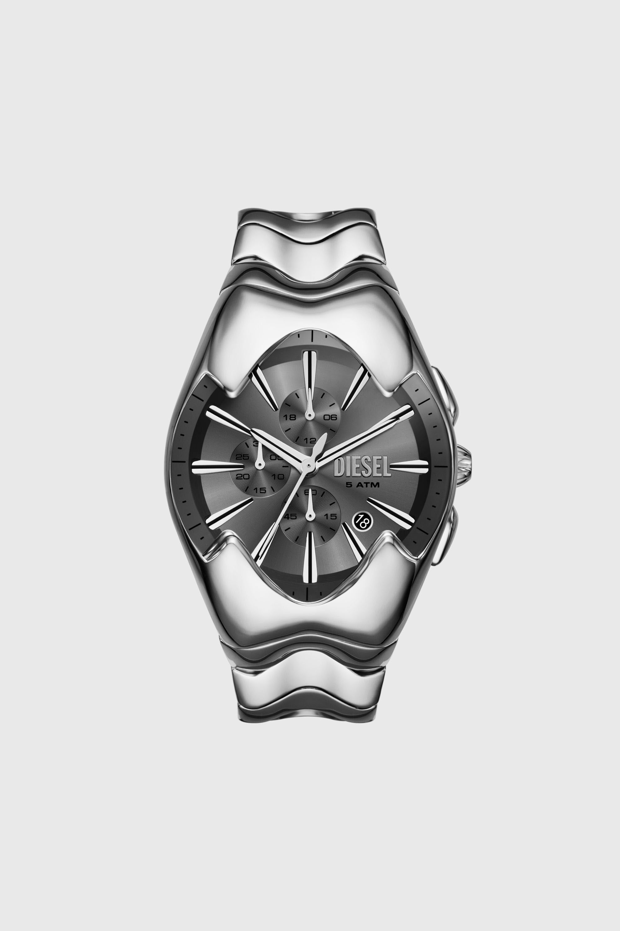 Men's Diesel Mercurial Chronograph Stainless Steel Watch | Silver