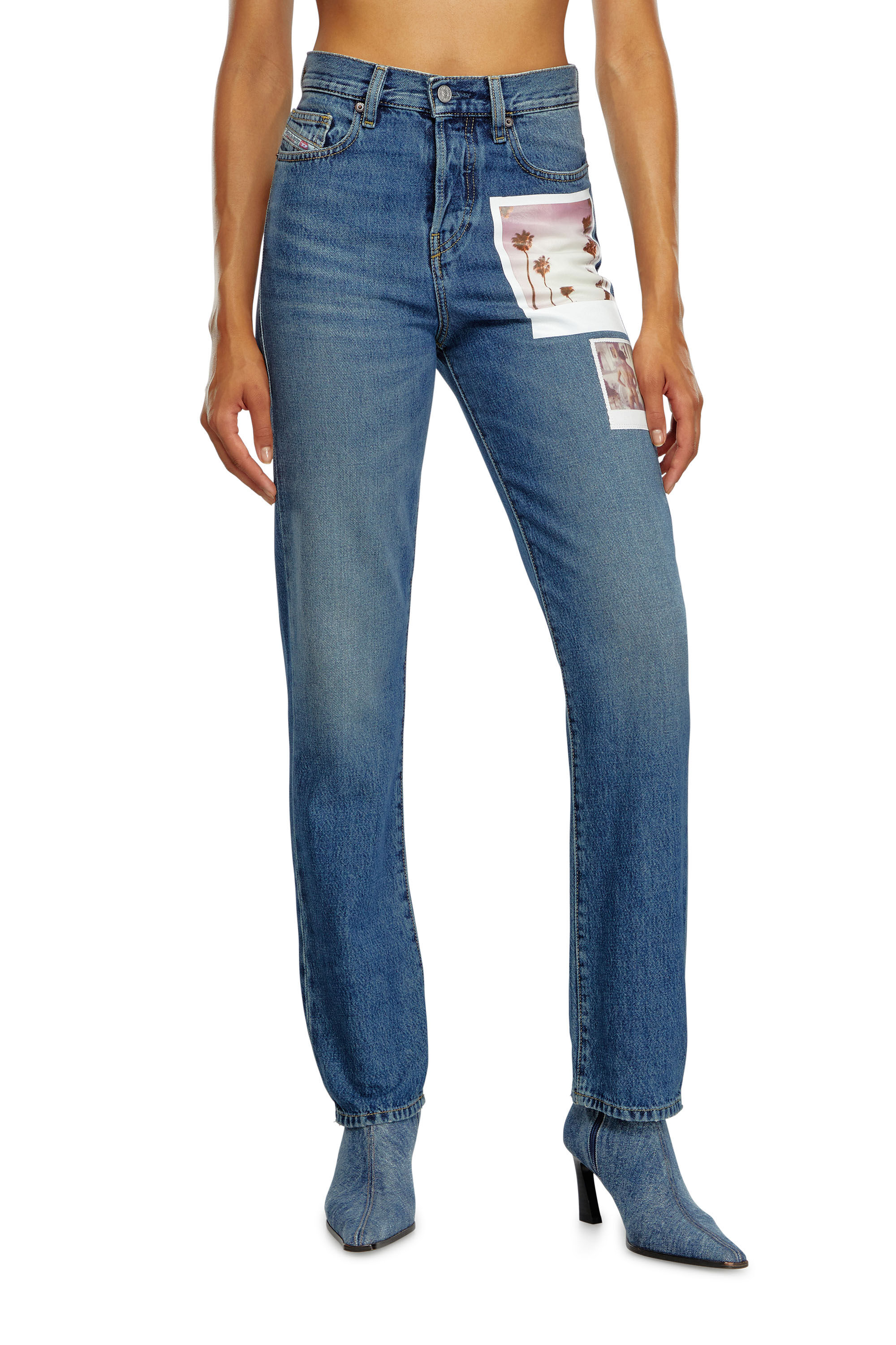 Diesel - Regular Jeans 2020 D-Viker 09L89 Mixte, Bleu moyen - Image 5