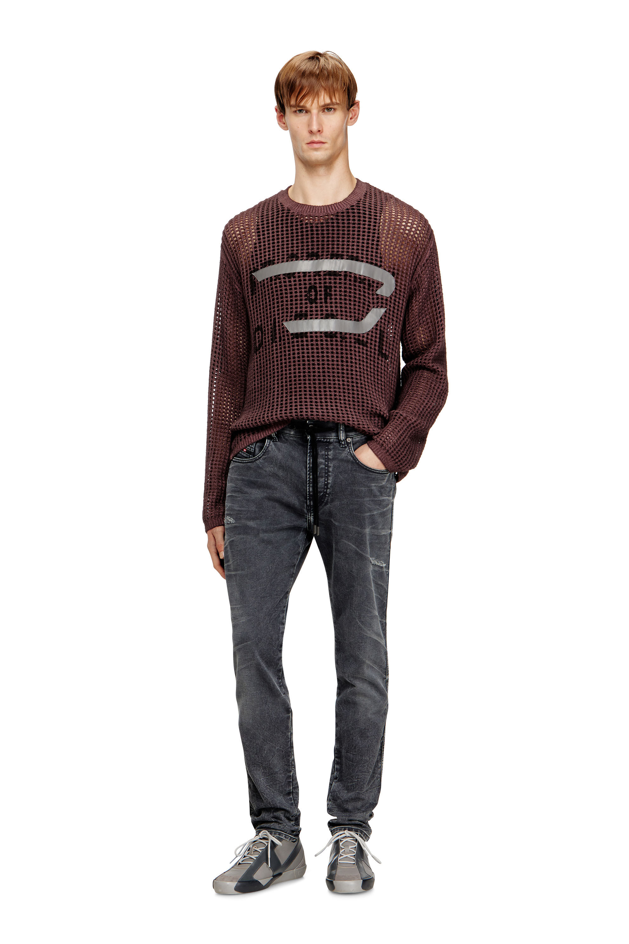 Men's Slim Jeans | Black/Dark grey | Diesel 2062 D-Strukt Joggjeans®