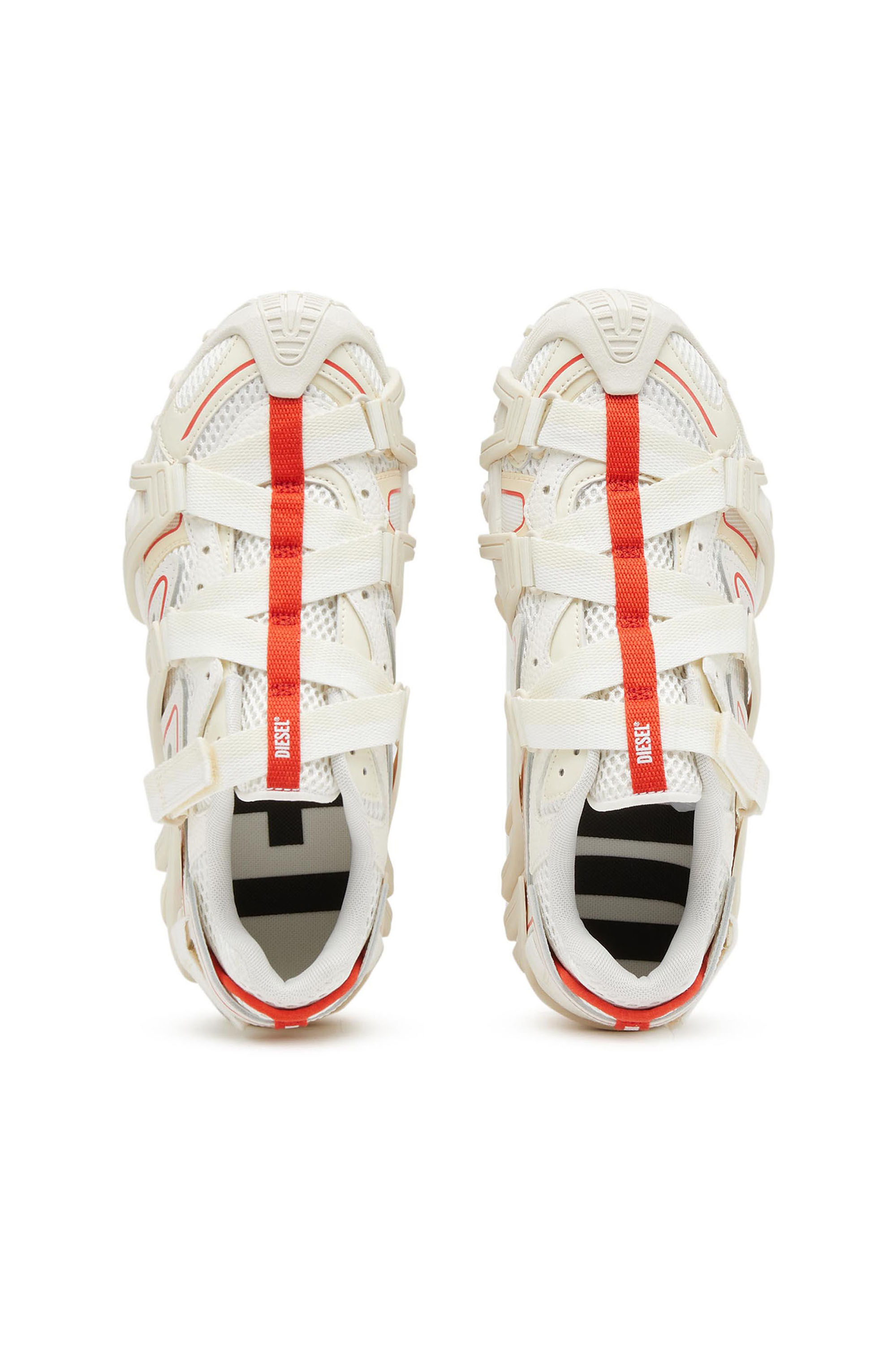 Diesel - S-PROTOTYPE-CR  W, S-Prototype-CR  W - Sneakers avec effet treillis en mesh et en cuir Femme in Polychrome - 4