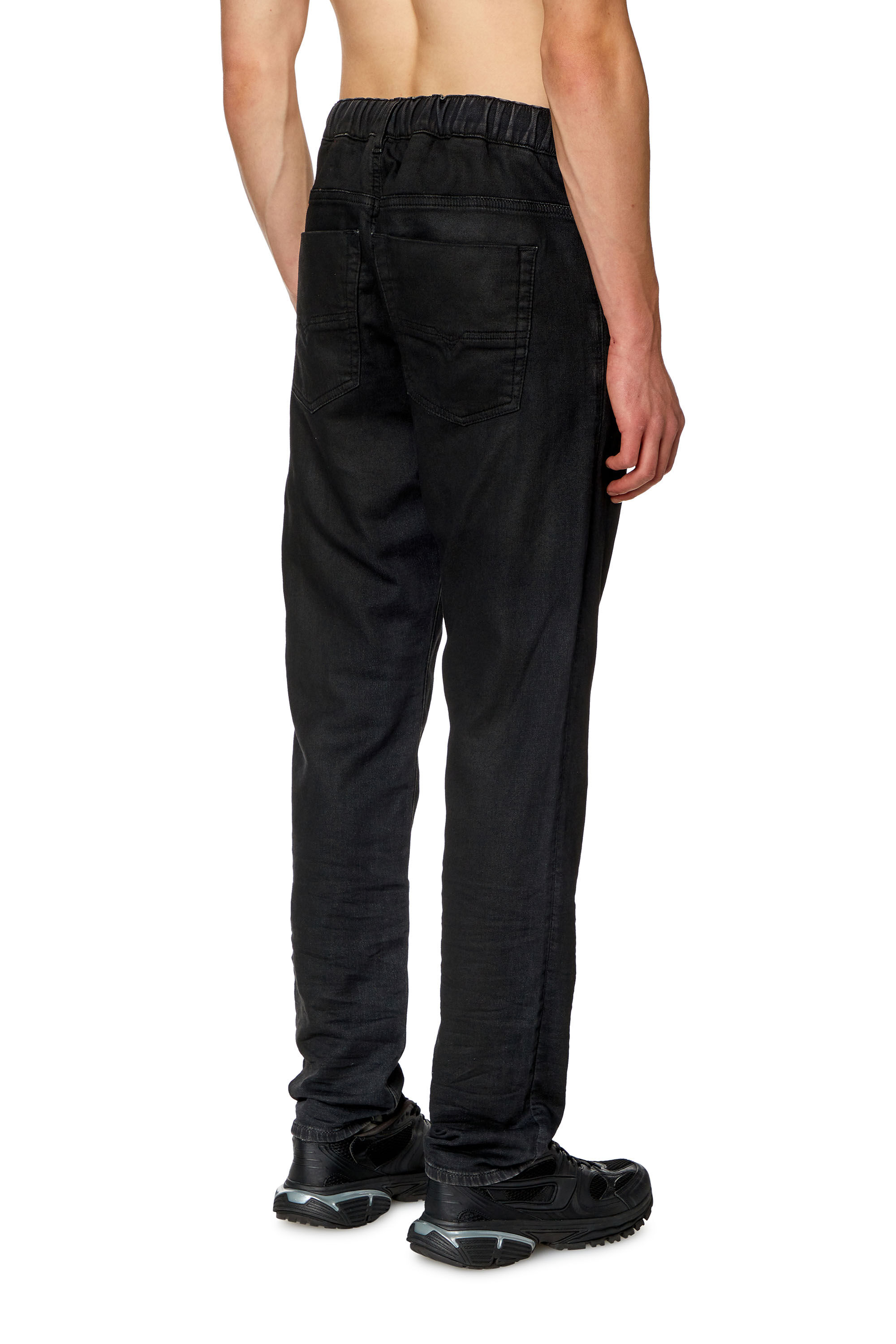Diesel - Regular 2030 D-Krooley Joggjeans® 068HU Homme, Noir/Gris foncé - Image 4