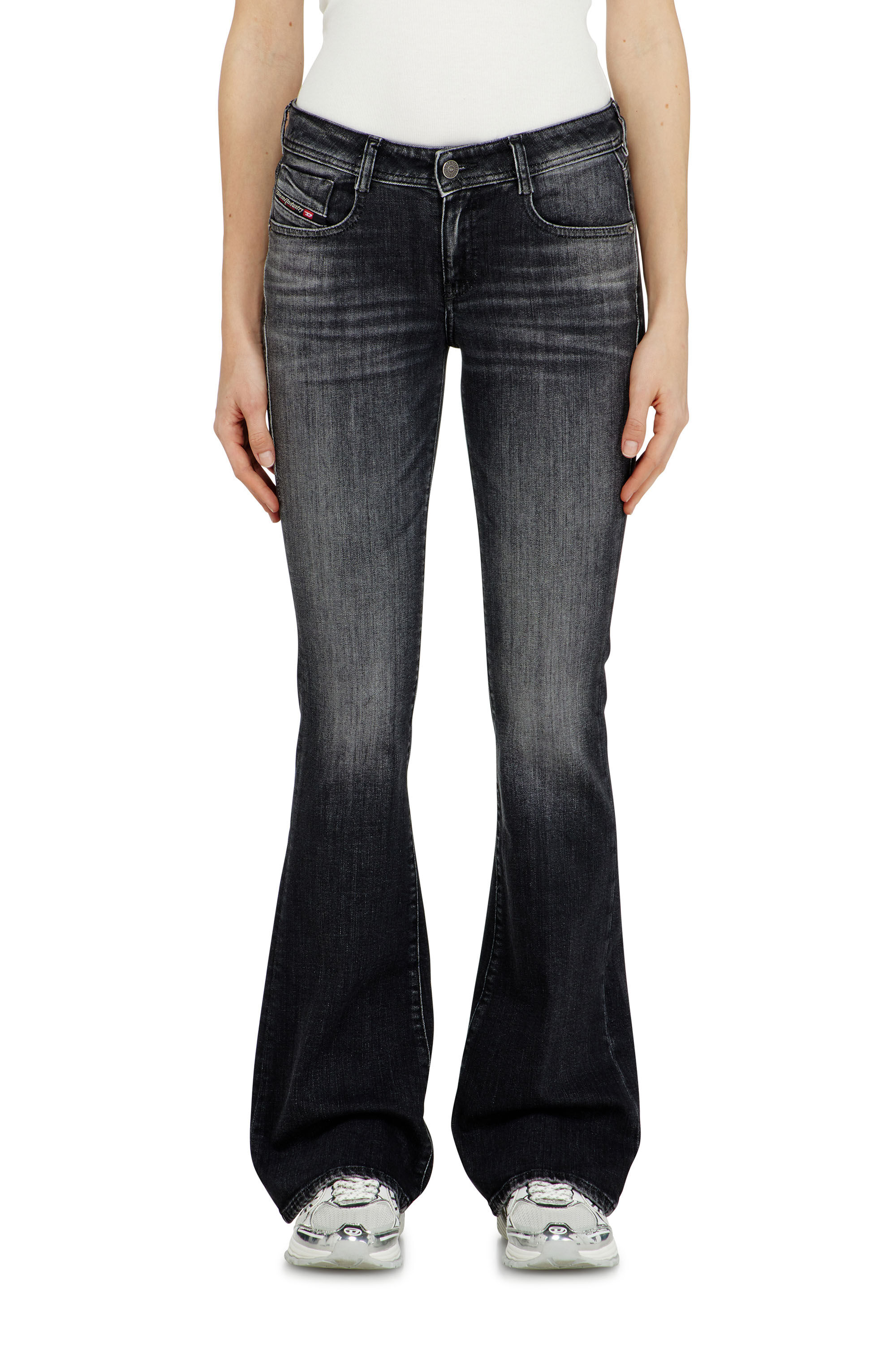 Women's Bootcut Jeans | Black/Dark grey | Diesel 1969 D-Ebbey