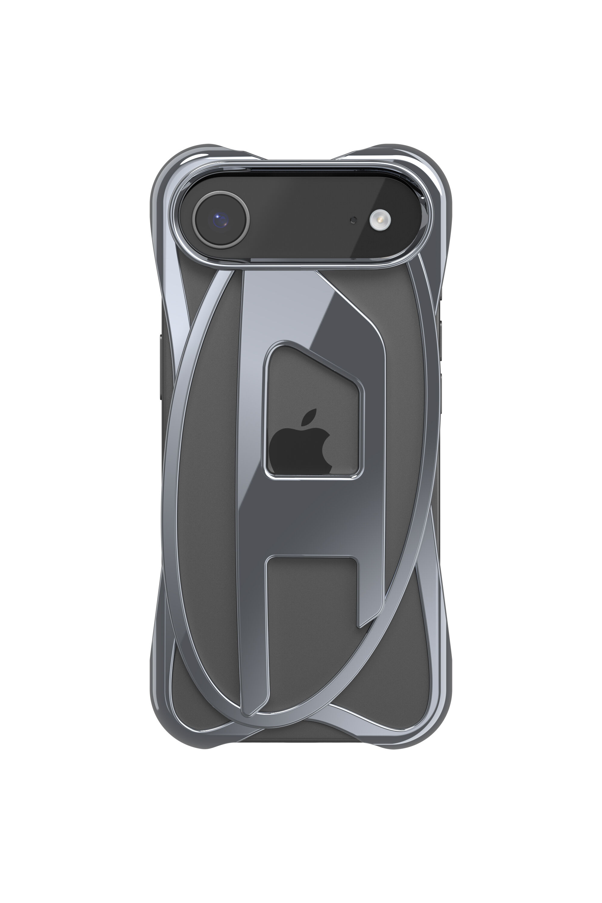 Women's Caged D glossy case for iPhone 17 Air | Grey | Diesel