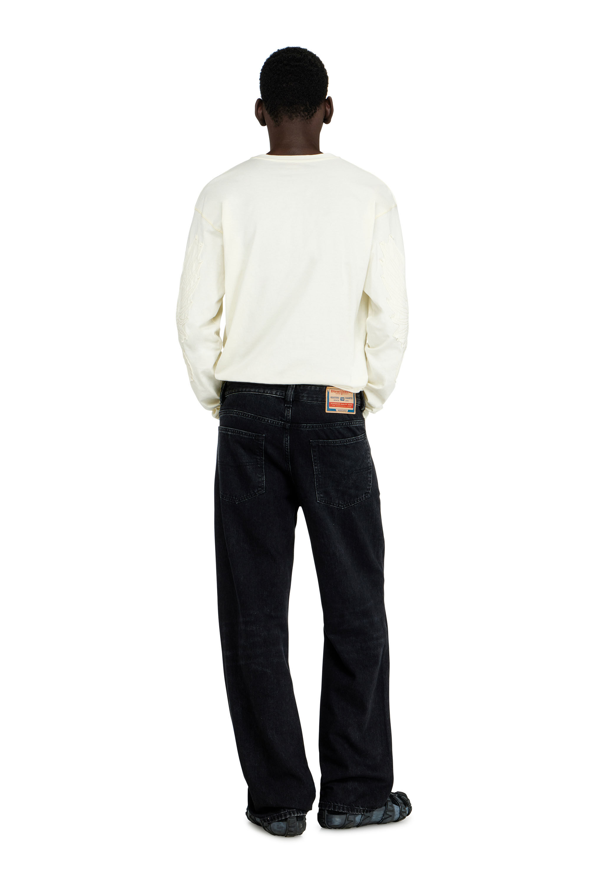 Men's Relaxed Jeans | Black/Dark grey | Diesel 2001 D-Macro