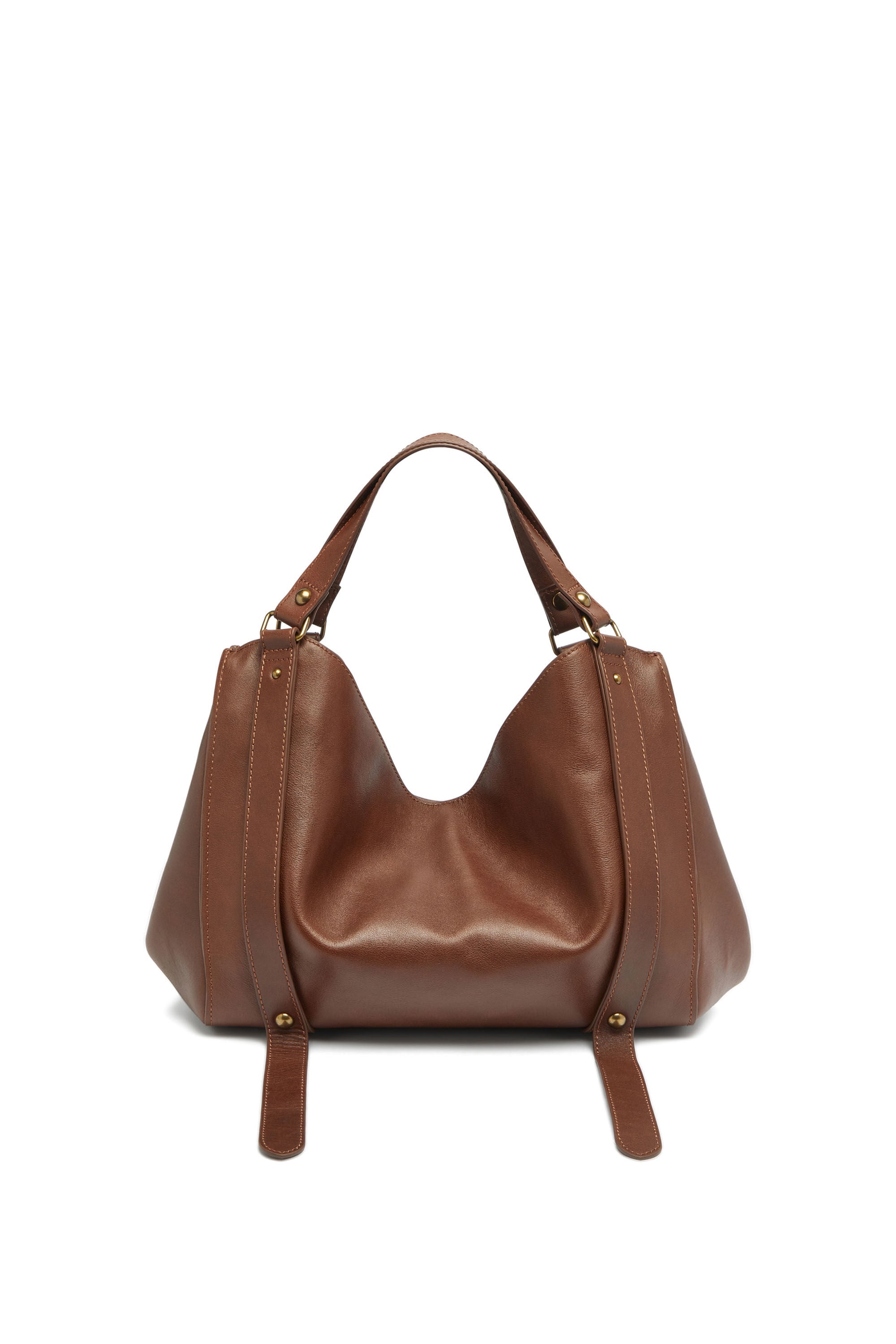 Diesel - D-ONE TOPHANDLE M, D-One-Sac medium &agrave; poign&eacute;e sup&eacute;rieure en cuir trait&eacute; Mixte in Marron - 2