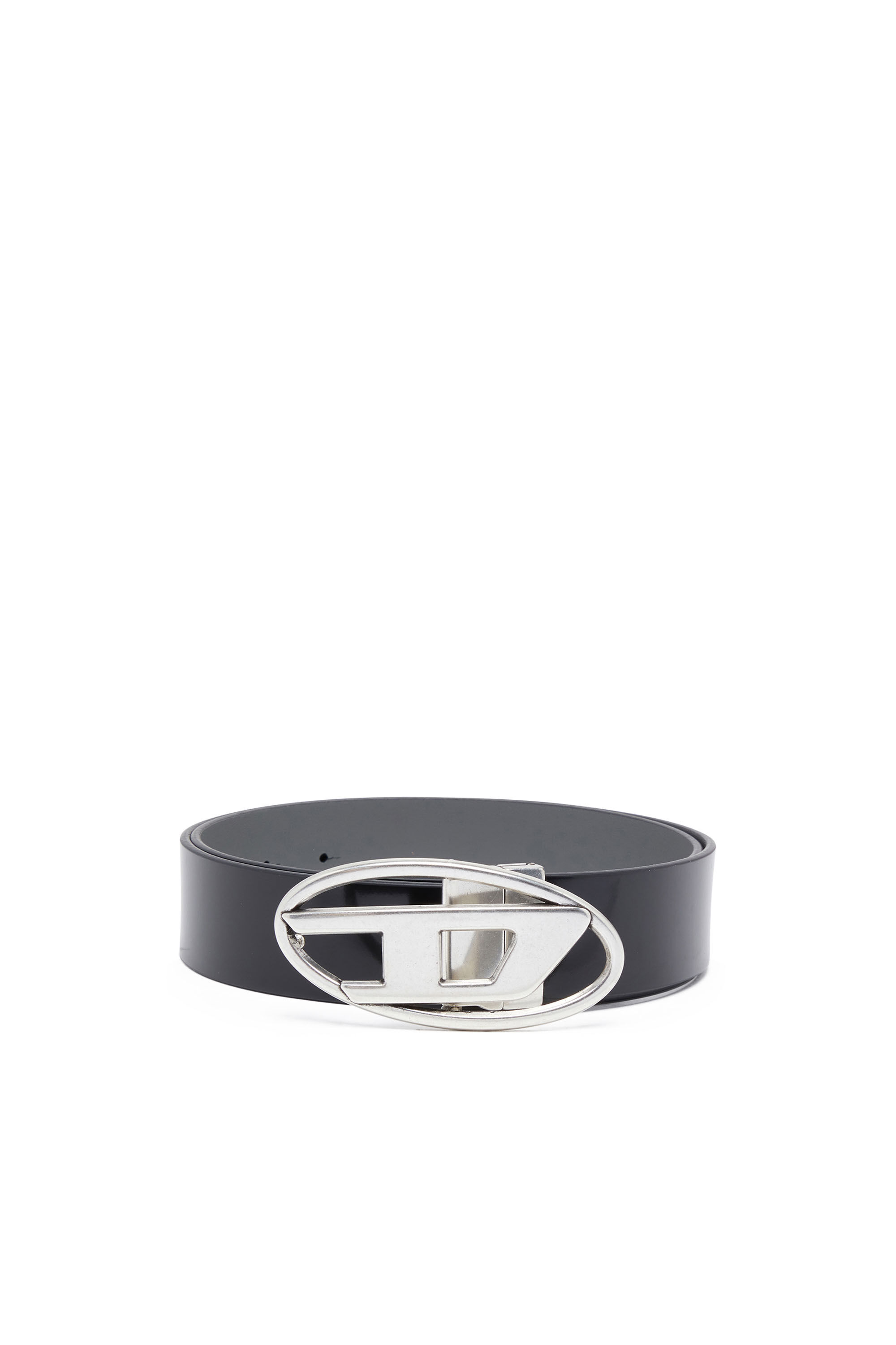 Diesel - B-1DR REV II, Male's Reversible belt in matte and shiny leather in Black - 1