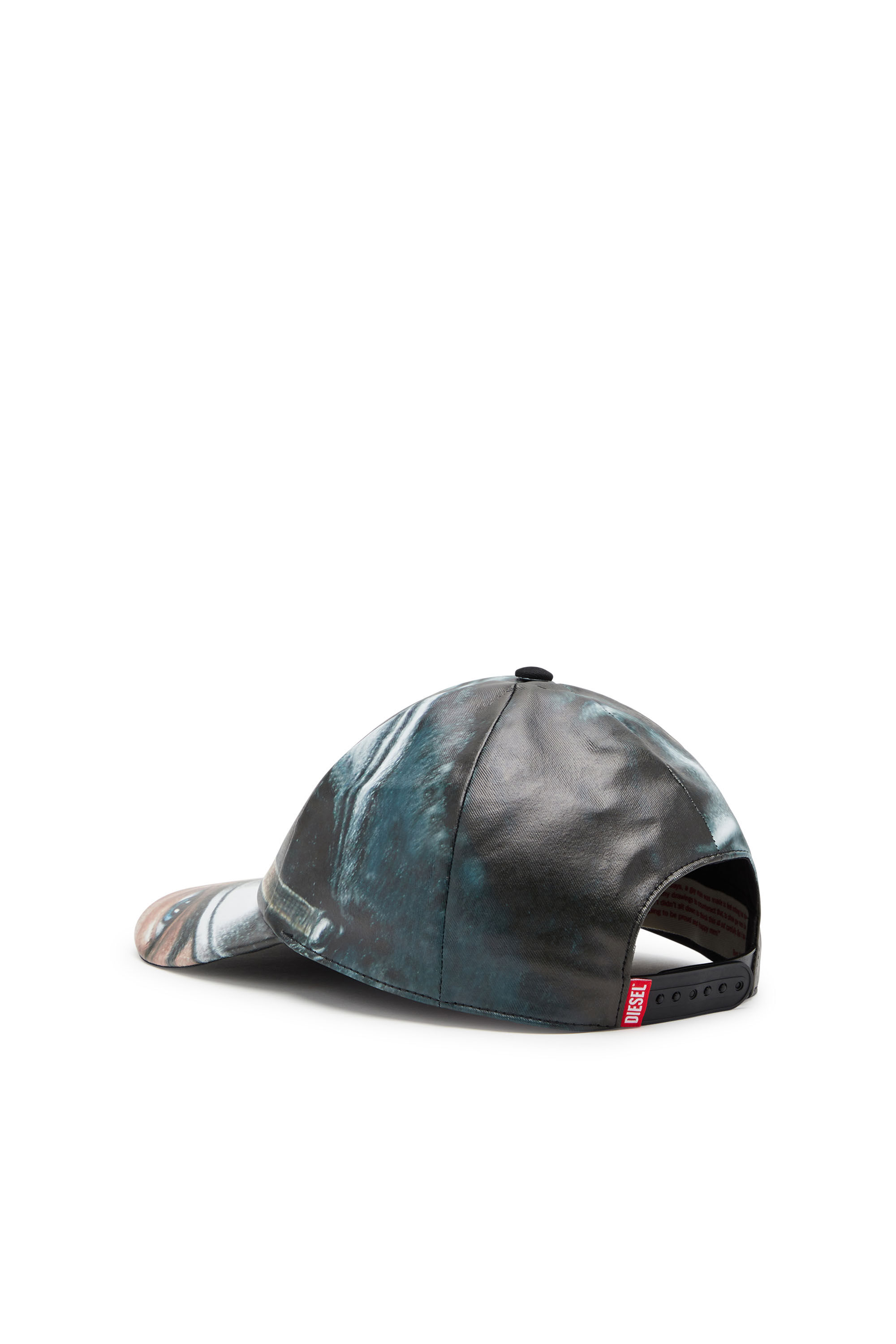 Diesel - PR-IVAR-23, Casquette de baseball avec visière imprimée Mixte in Noir - 2
