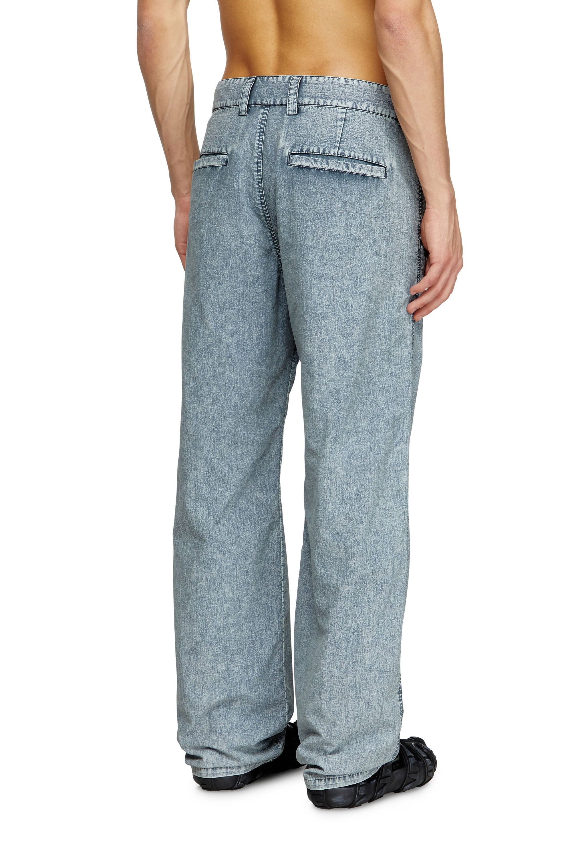 Men's Chino pants in recycled nylon taslan | Blue | Diesel US