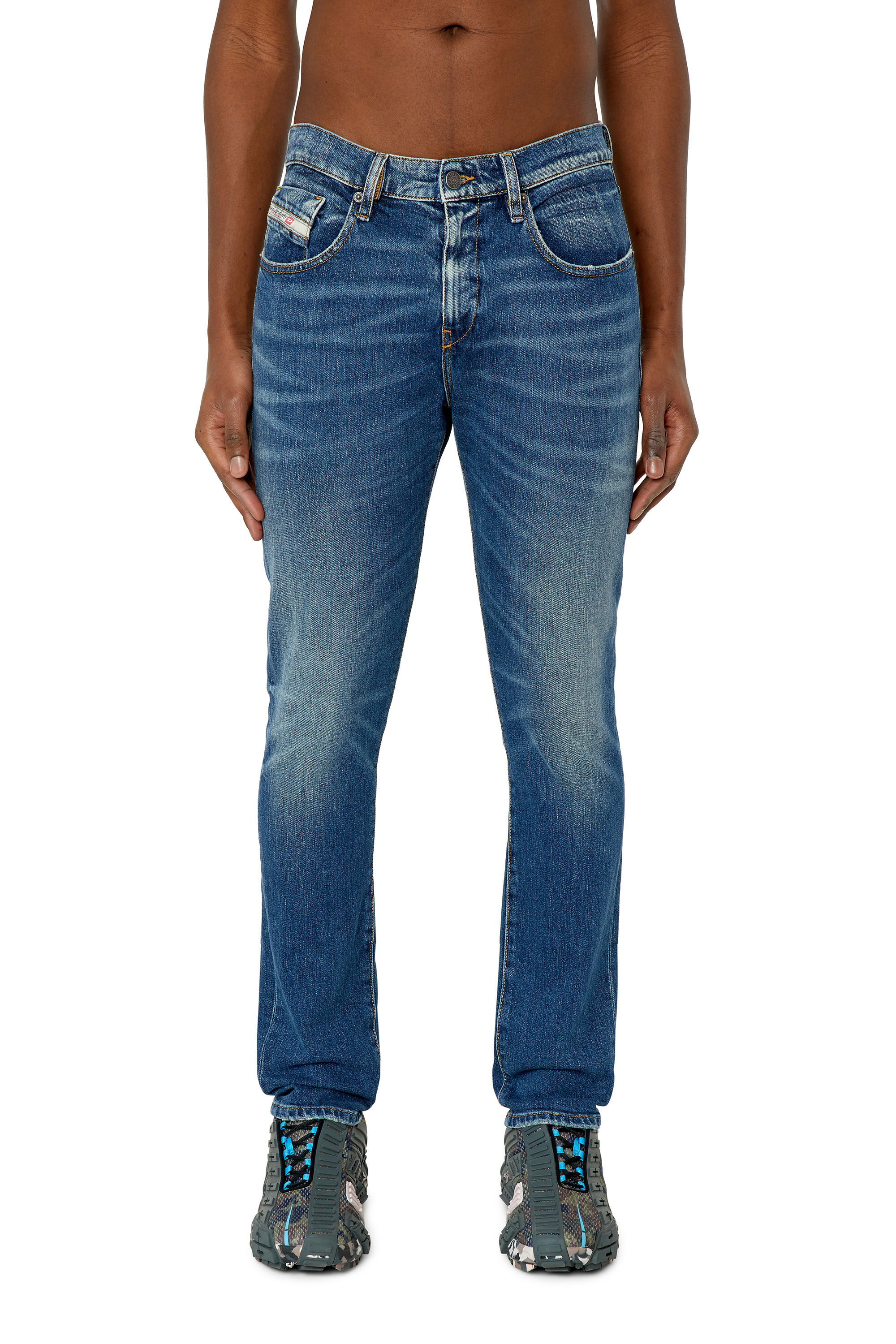 Diesel - Man's Slim Jeans 2019 D-Strukt 007L1, Medium blue - 3