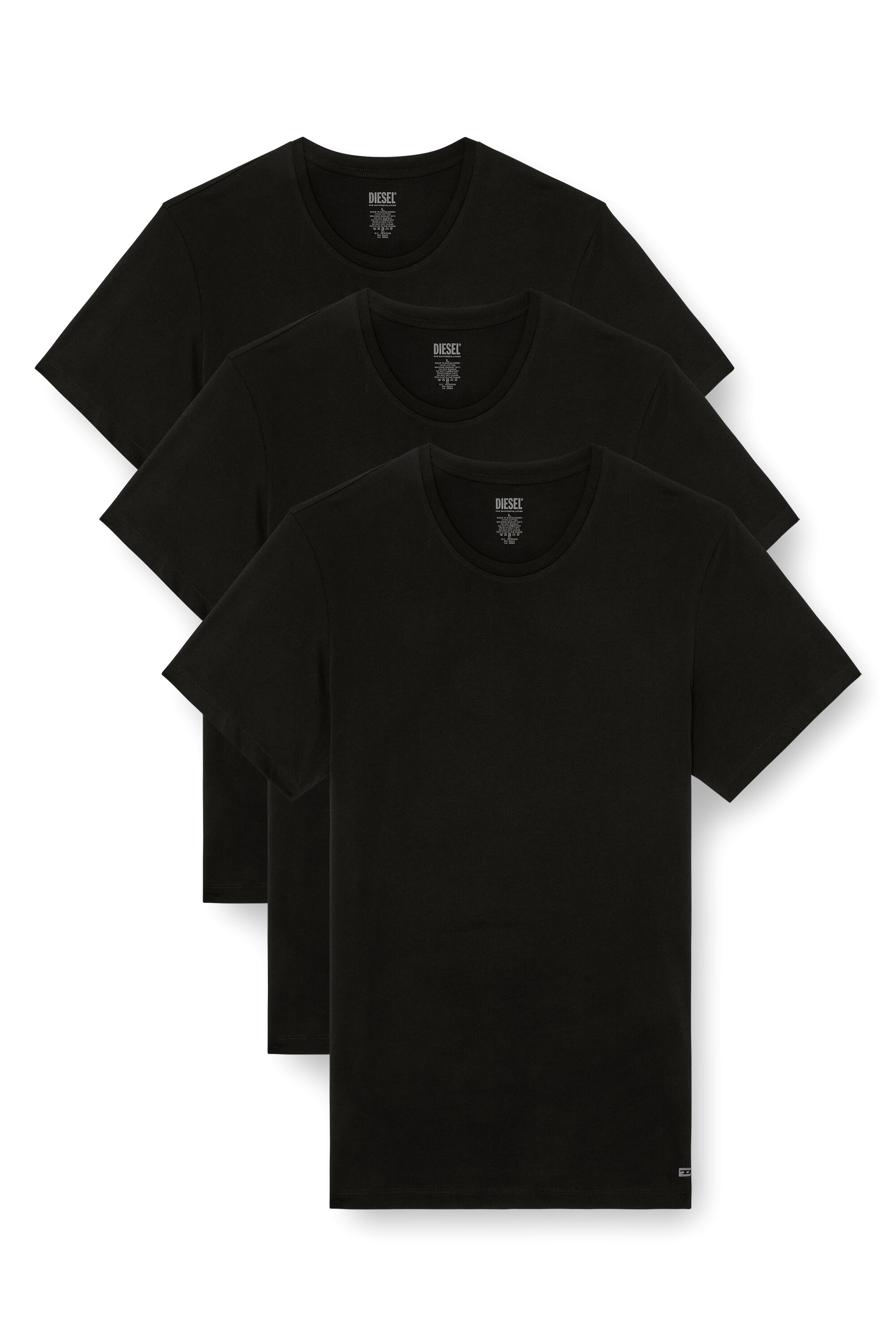 Men's Three-pack of T-shirts | Black | Diesel