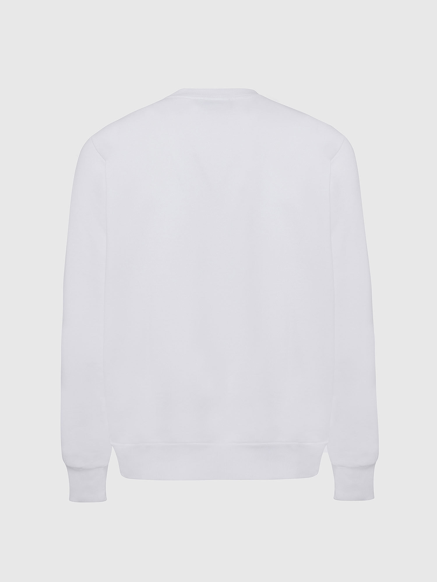 Diesel - S-GIRK-CUTY, Sudadera con estampado de logotipo doble Hombre in Blanco - 3