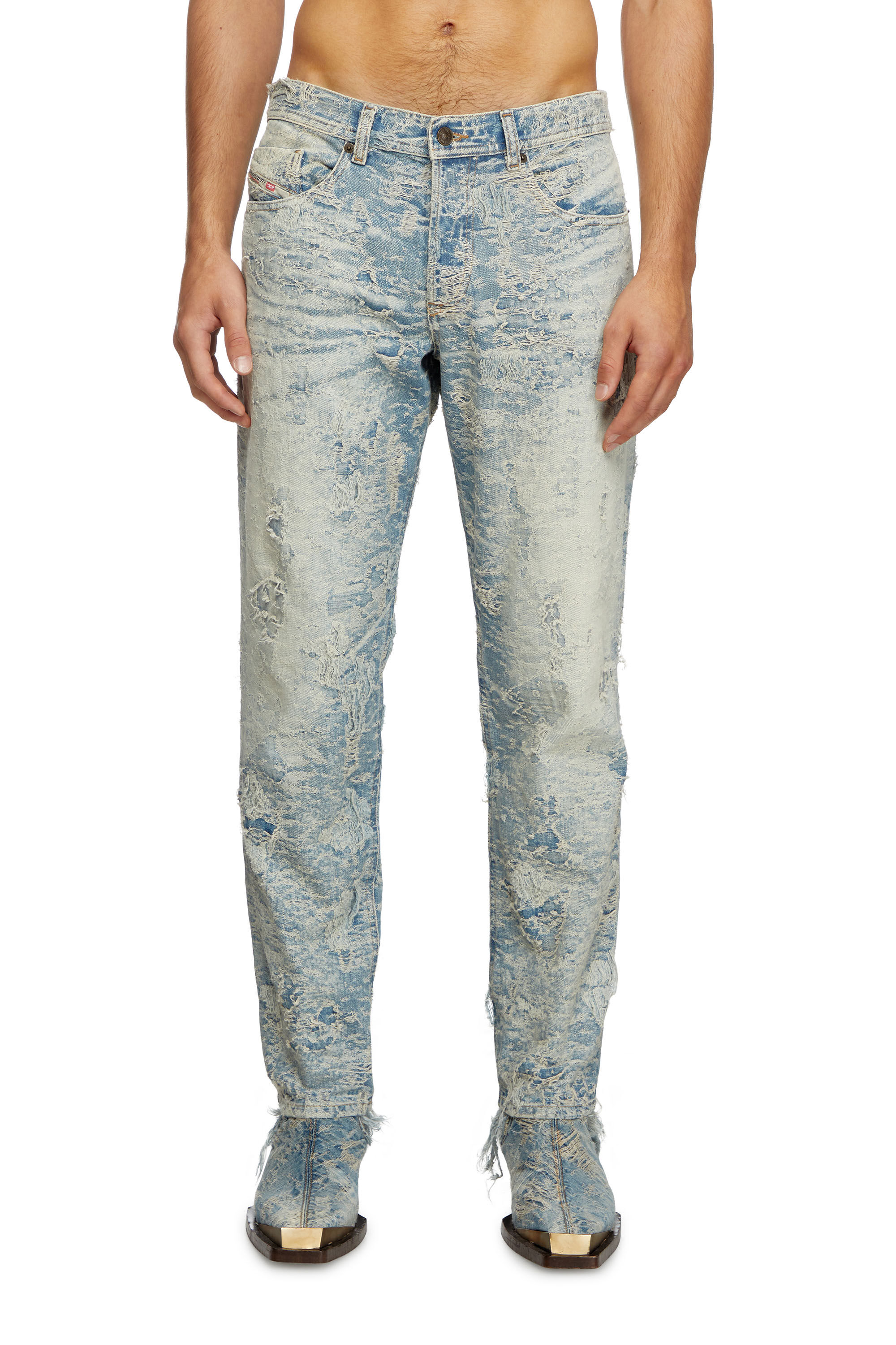 Diesel - Male's Regular Jeans 2023 D-Finitive 007Z7, Light Blue - 3