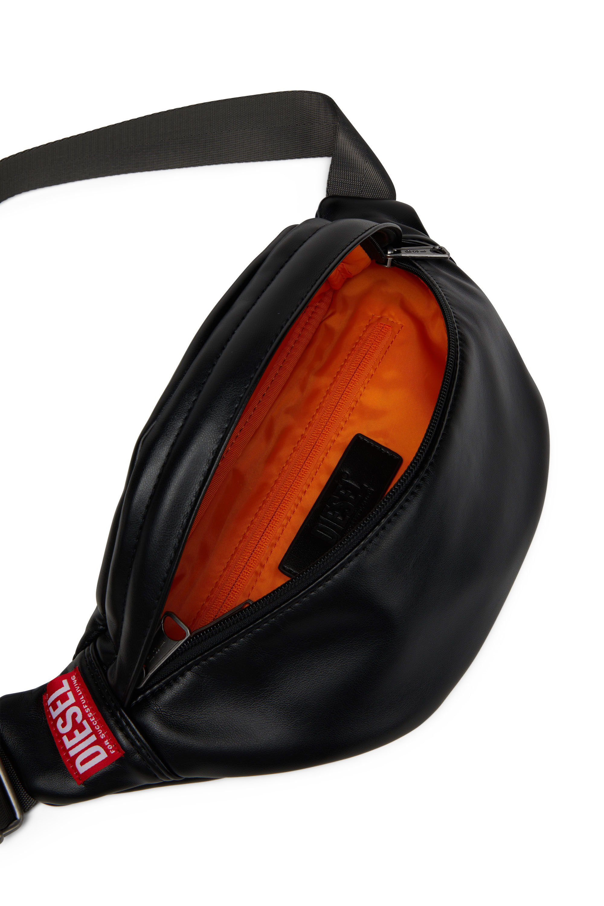 Diesel - RAVE BELTBAG, Male's Rave Beltbag - Belt bag in recycled materials in Black - 2