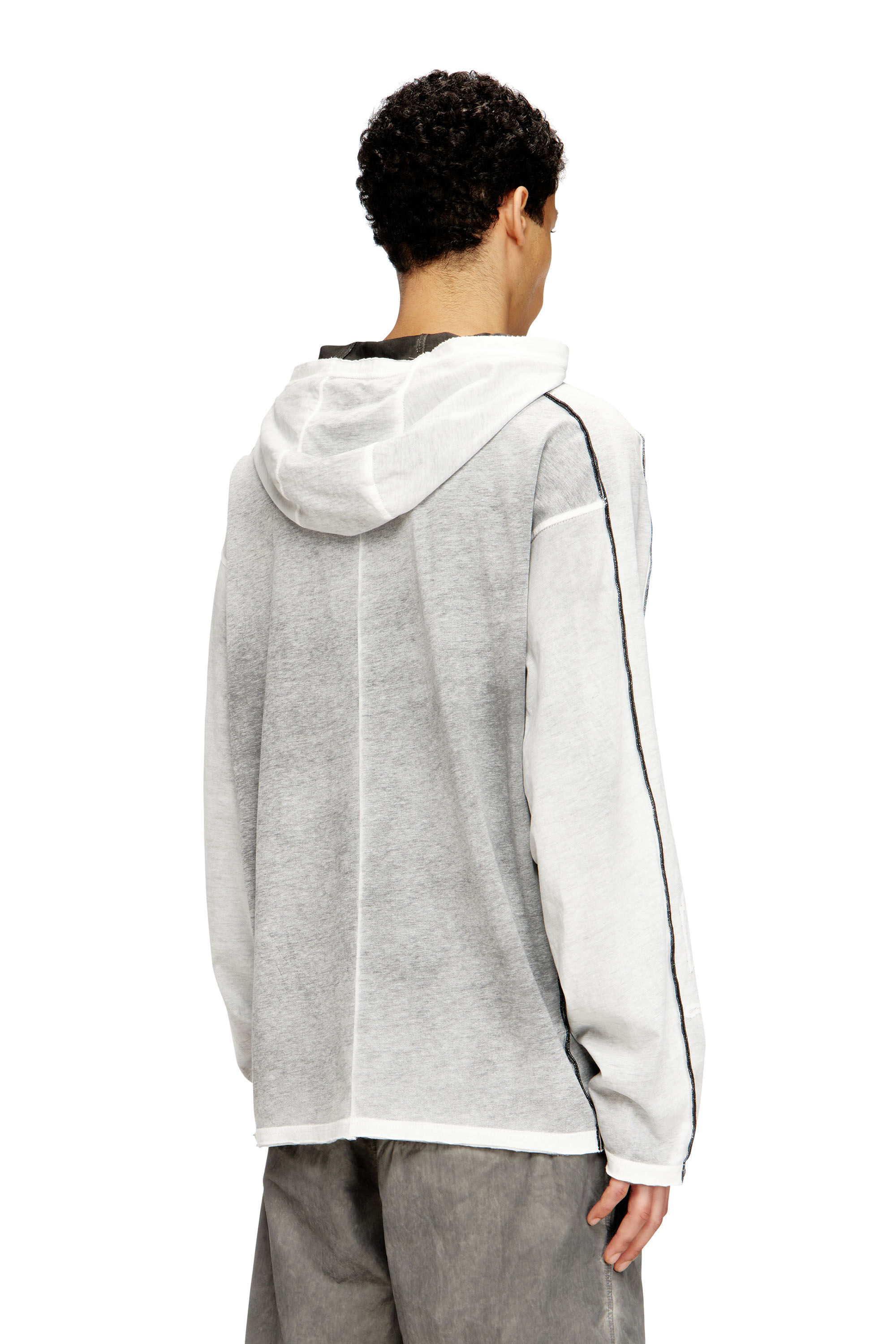 Men's Cotton hoodie with colour spray | Multicolor | Diesel