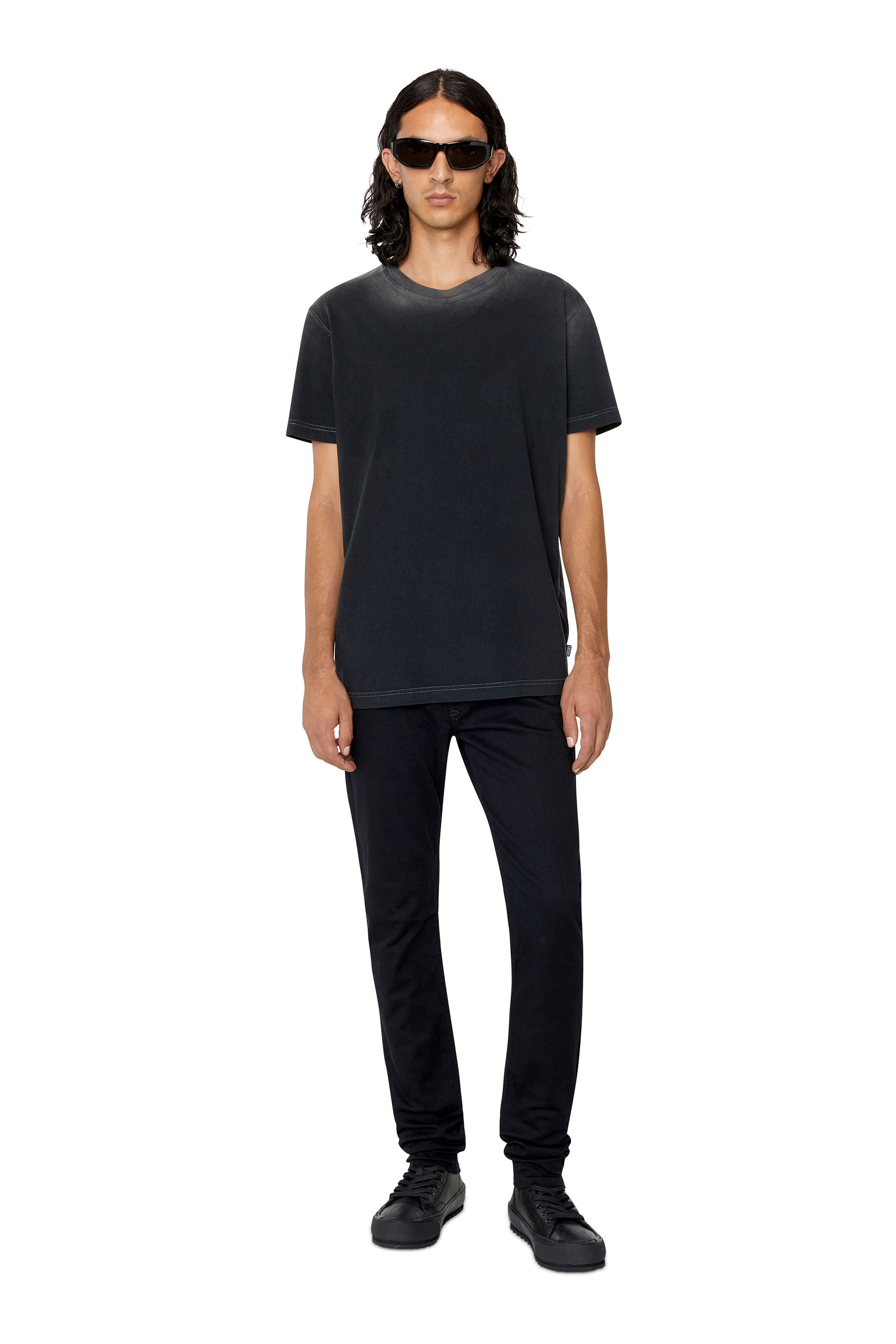 Diesel - S-PRINCIPIA MID X, Male's S-Principia Mid X - High-top sneakers in leather and suede in Black - 7