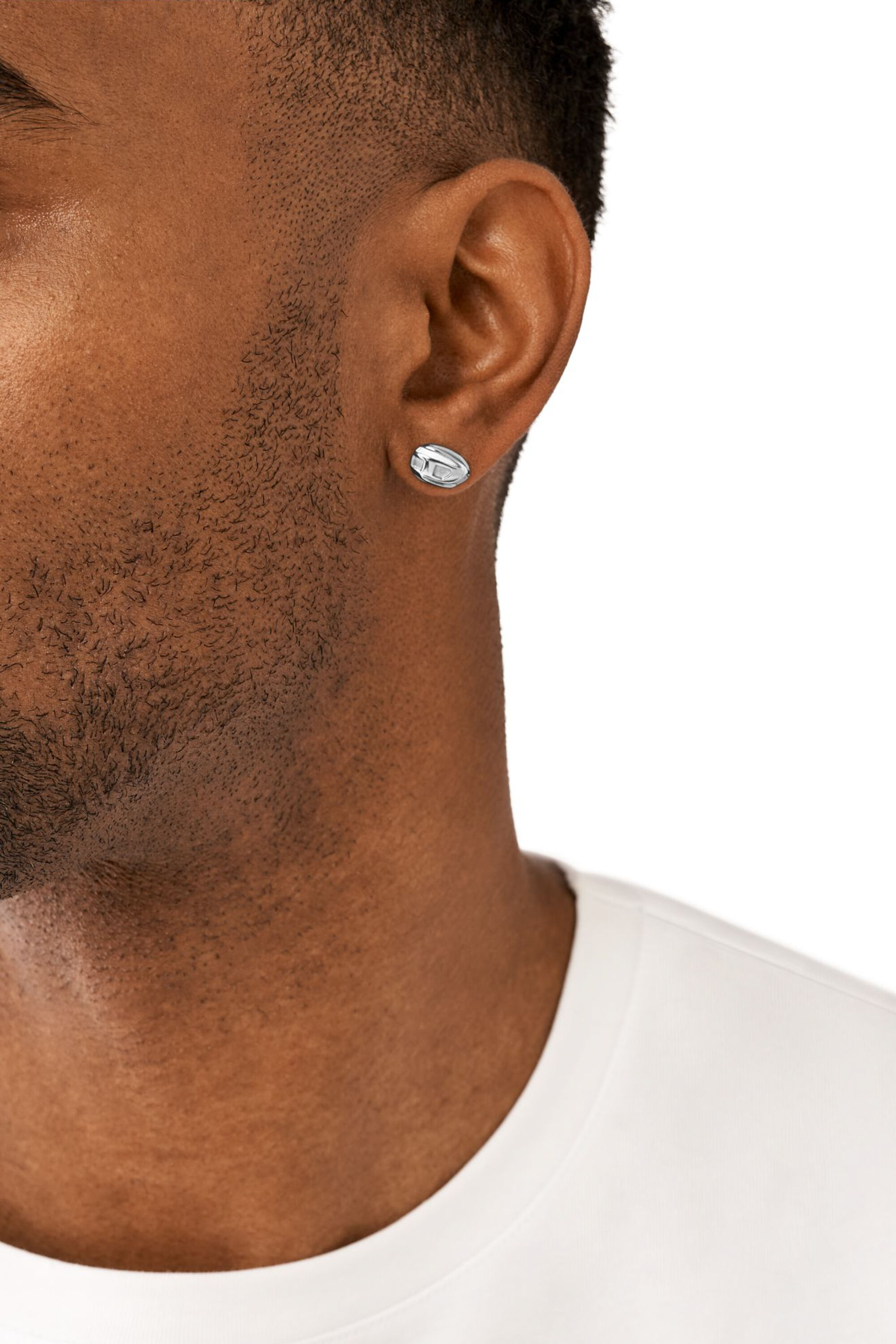 Women's Stainless steel stud earring | Silver | Diesel