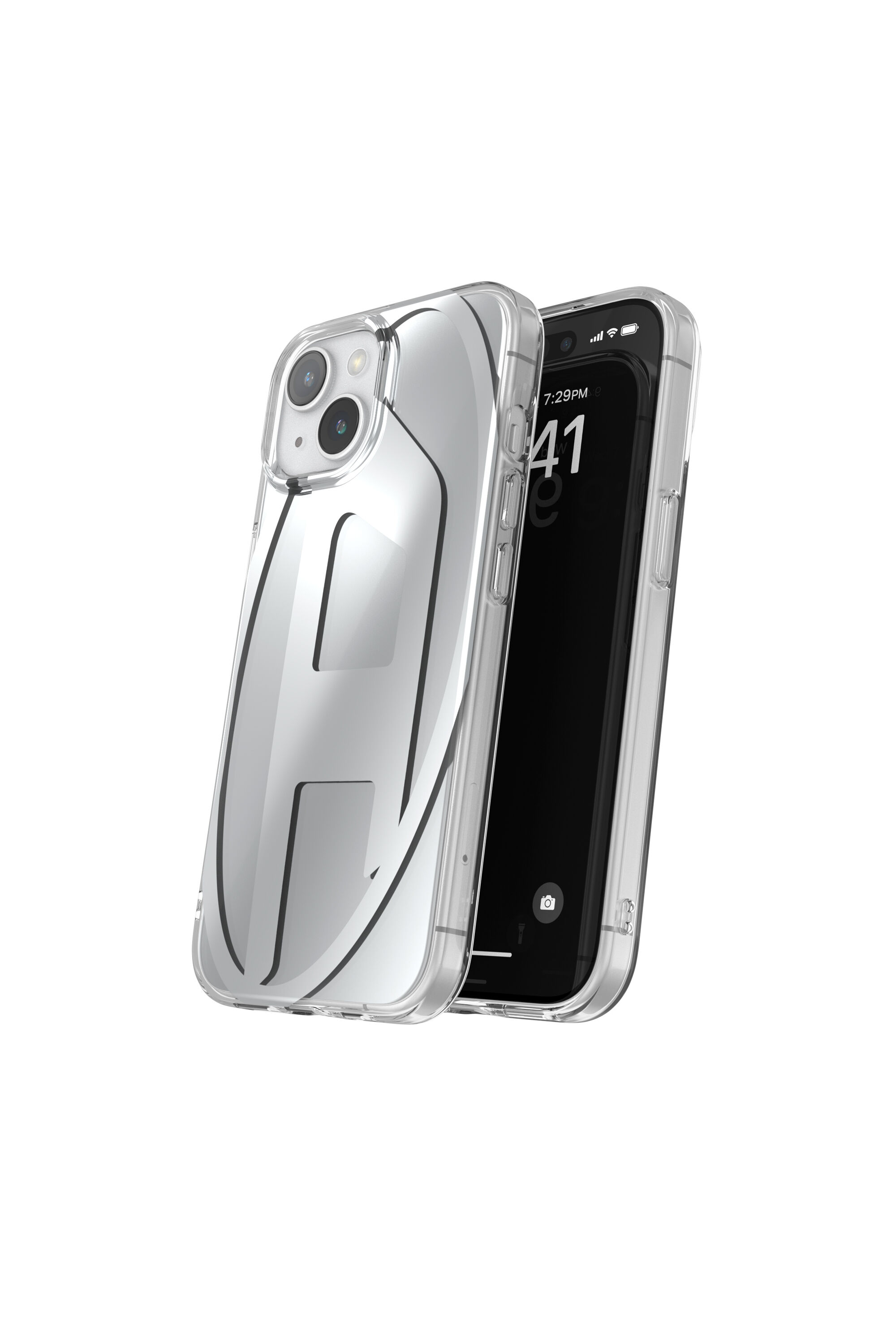 Diesel - 54095 MOULDED CASE, Coque Oval D iP15 Mixte in Gris argenté - 3