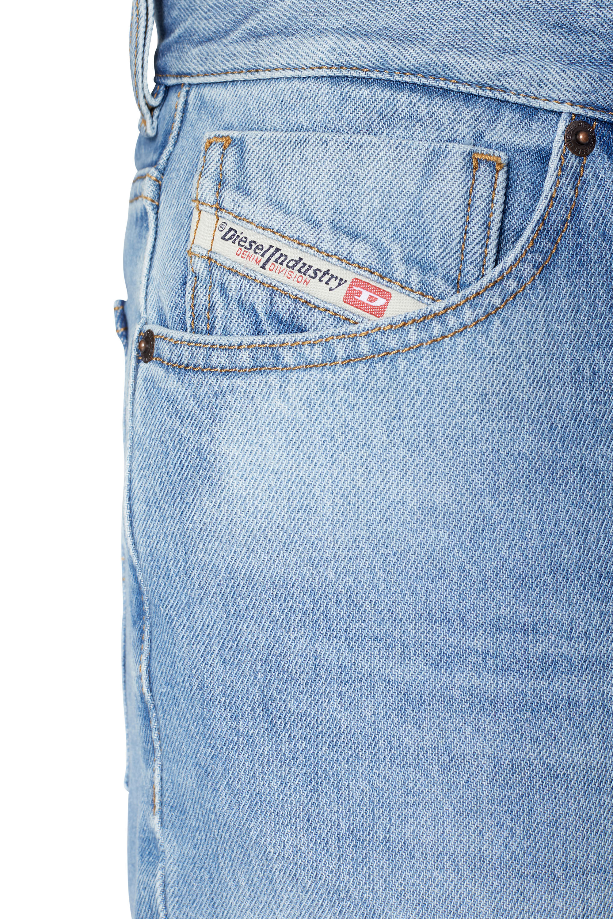 Diesel - Straight Jeans 1995 D-Sark 09C15, Male's Straight Jeans - 1995 D-Sark in Light Blue - 6