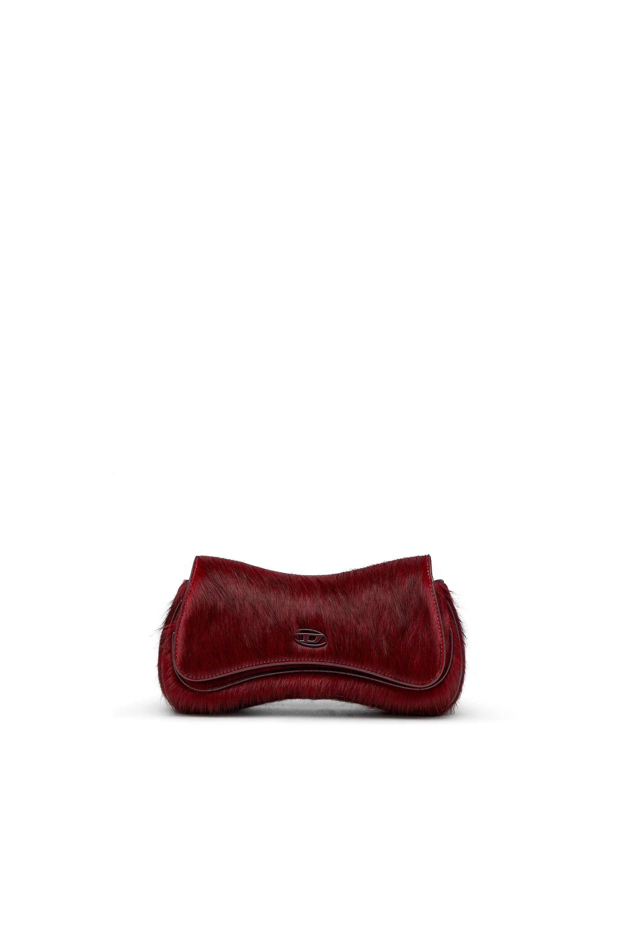 Diesel - PLAY CLUTCH, Pochette en cuir poilu coloré Femme in Rouge - 1