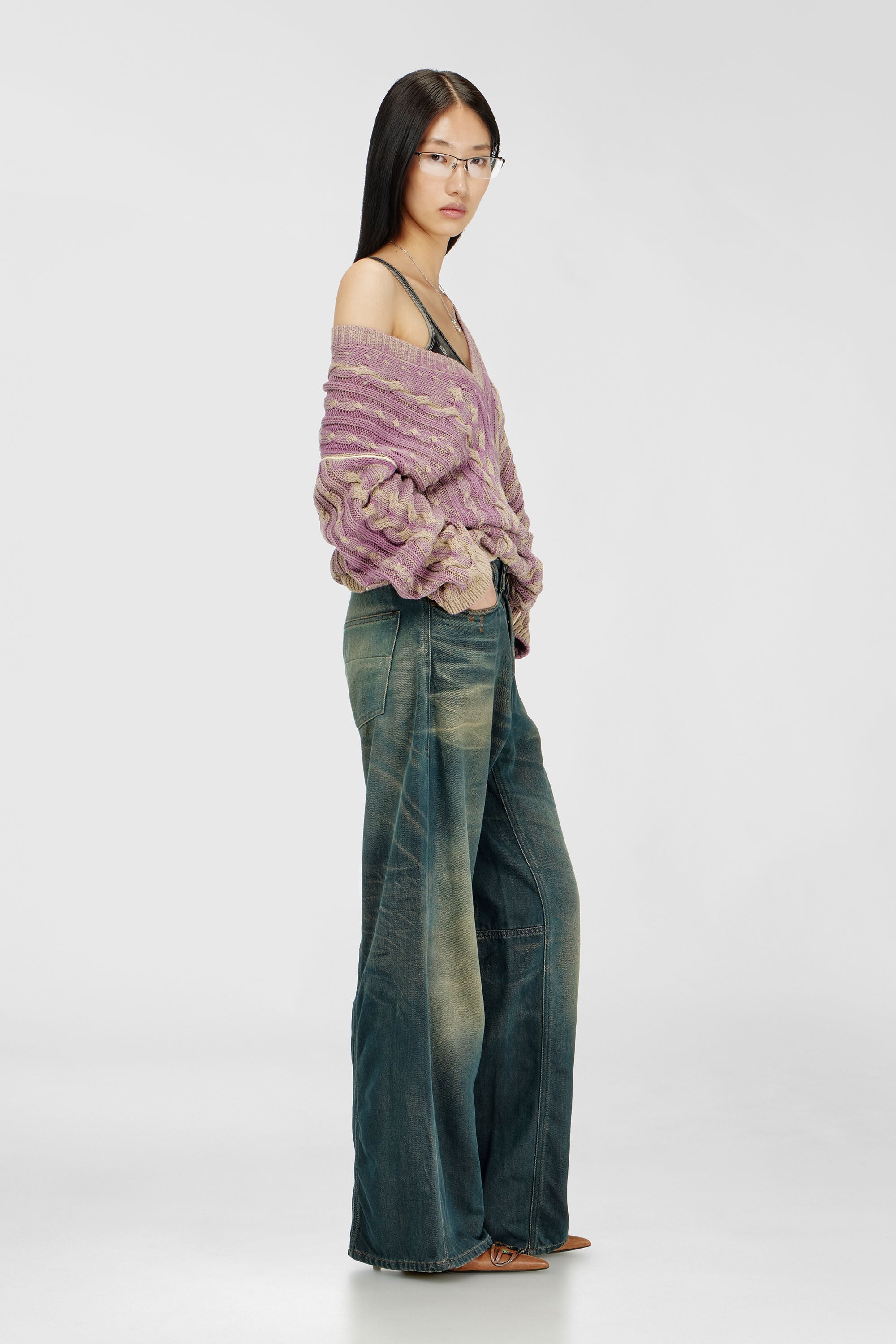 Diesel - Relaxed Jeans 1996 D-Sire 09P85 Mujer, Azul Oscuro - 2