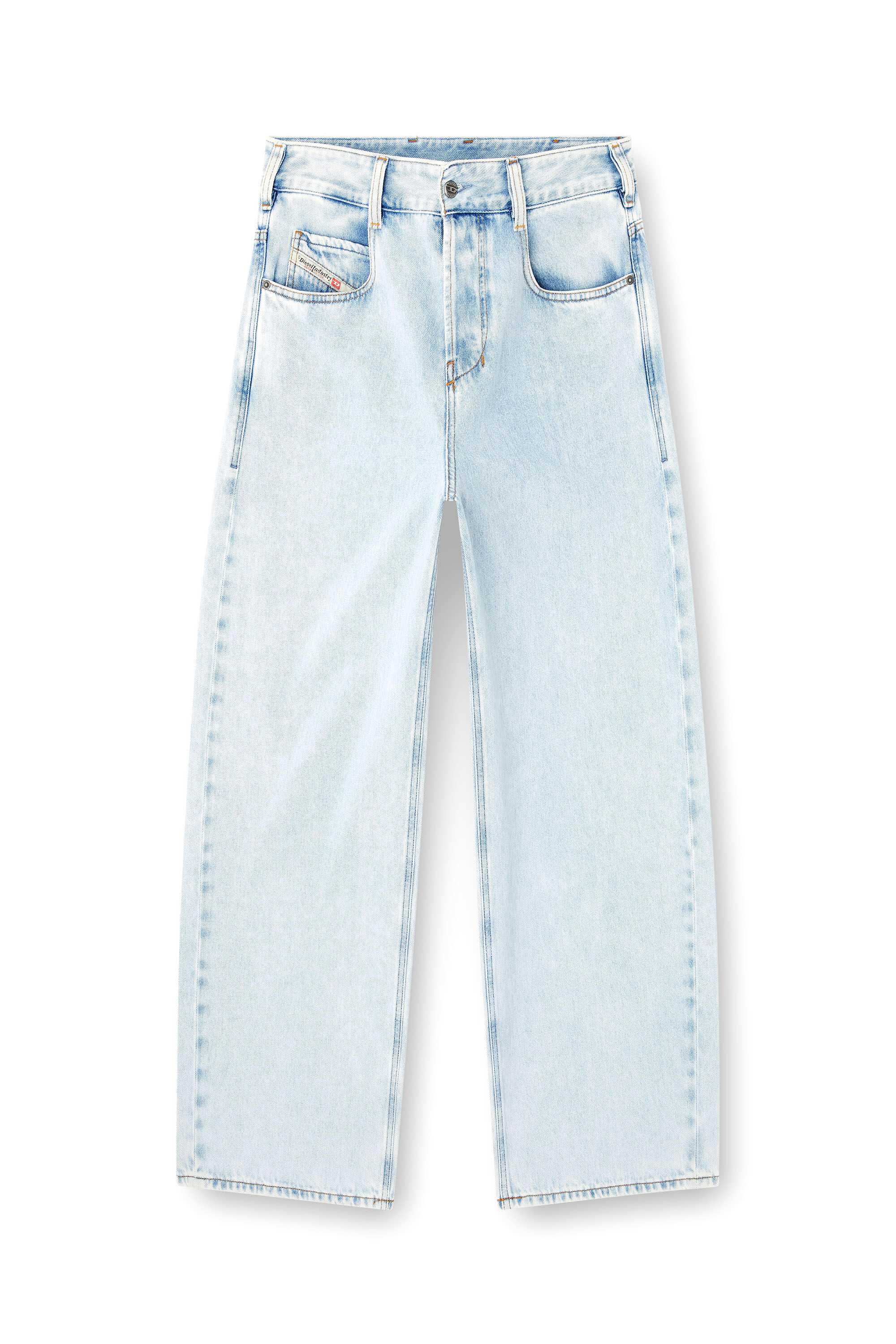 Diesel - Relaxed Jeans 1997 D-Enim 09M74 Mixte, Bleu Clair - Image 2